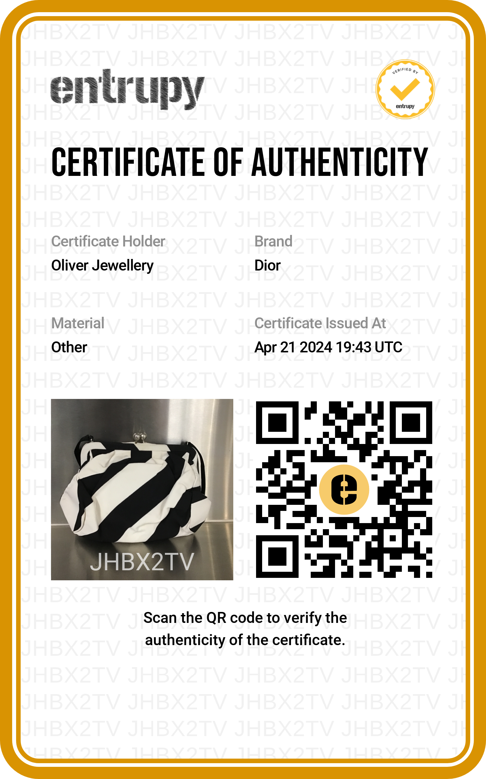 Christian Dior Black & White Canvas Frame Clutch Bag w/ Authenticity Card