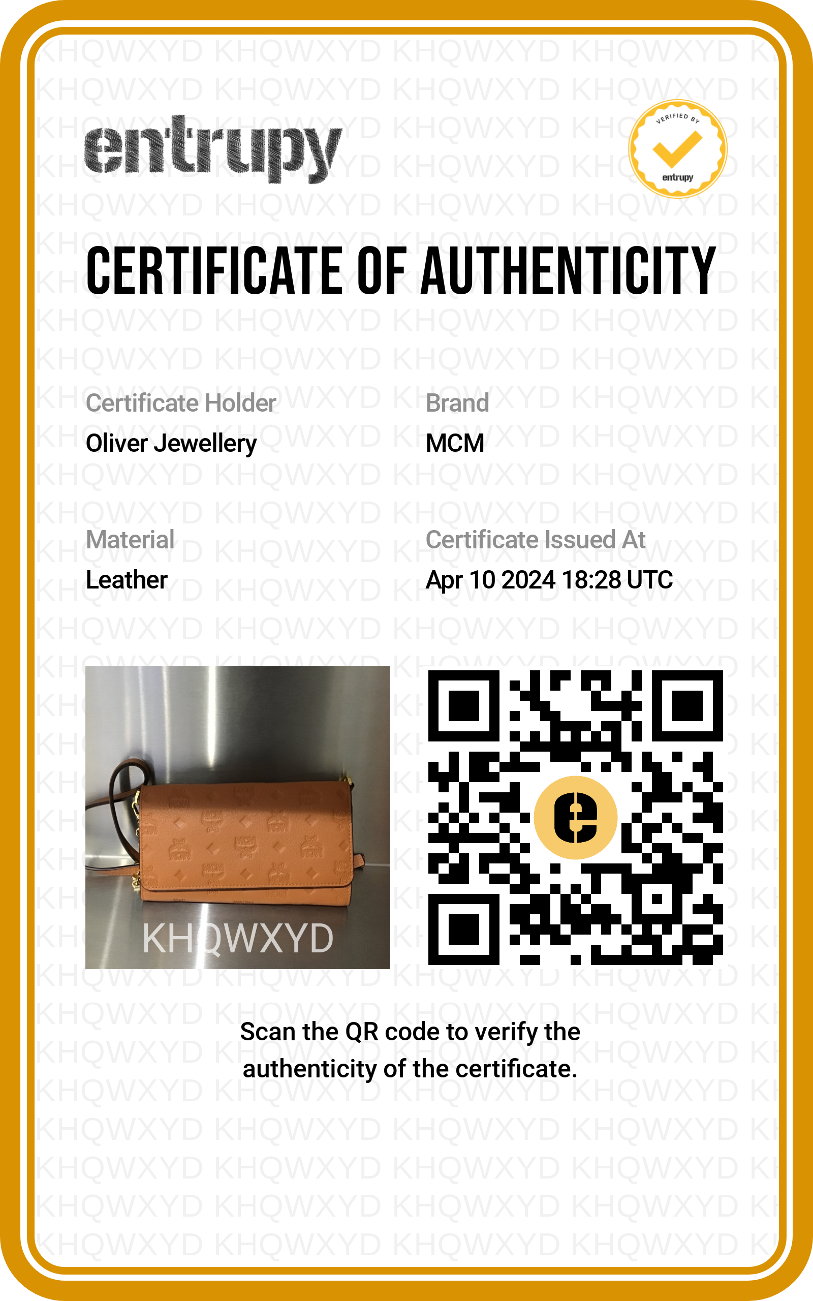 MCM Brown Leather Ottomar Wallet on Chain