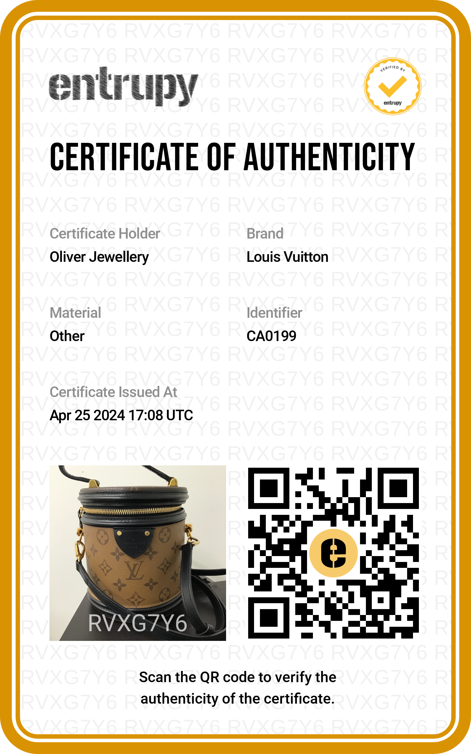 Louis Vuitton Monogram Reverse Cannes w/ Strap