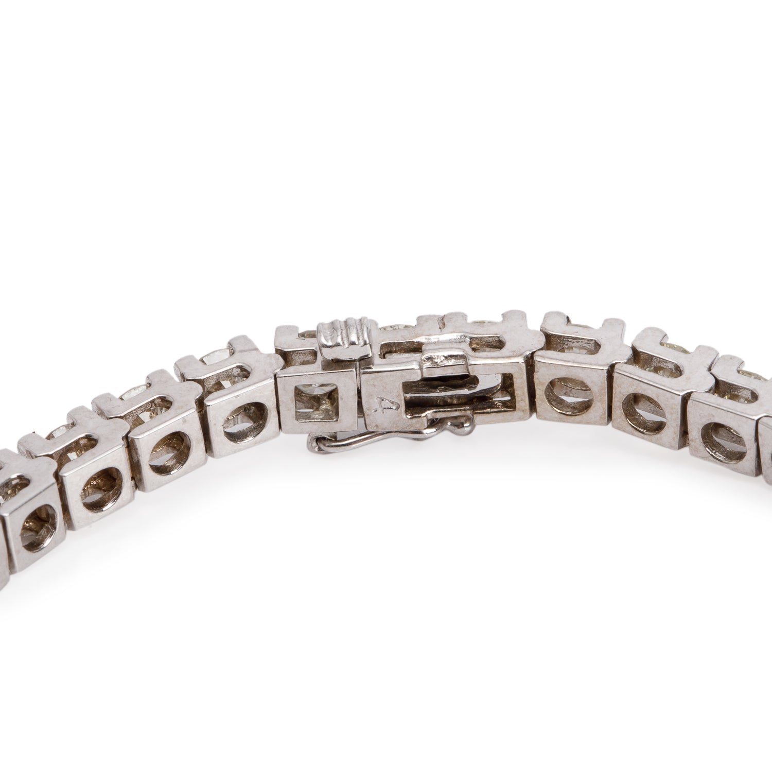 14k White Gold 10.64 tcw. Diamond Tennis Bracelet