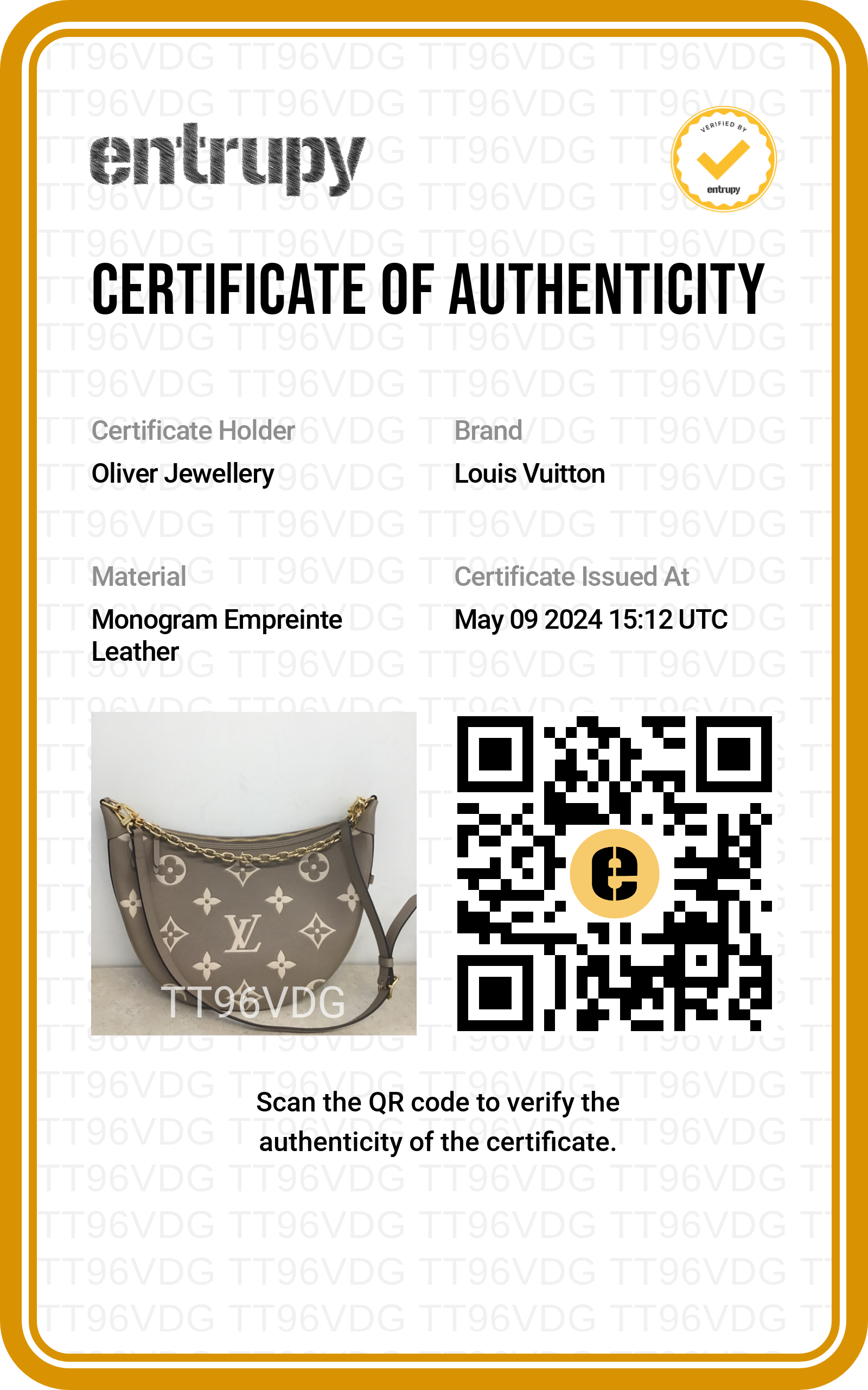 Louis Vuitton 2023 Dove Grey/Creme Bicolor Monogram Empreinte Leather Loop Hobo Bag w/ Straps & Pouch