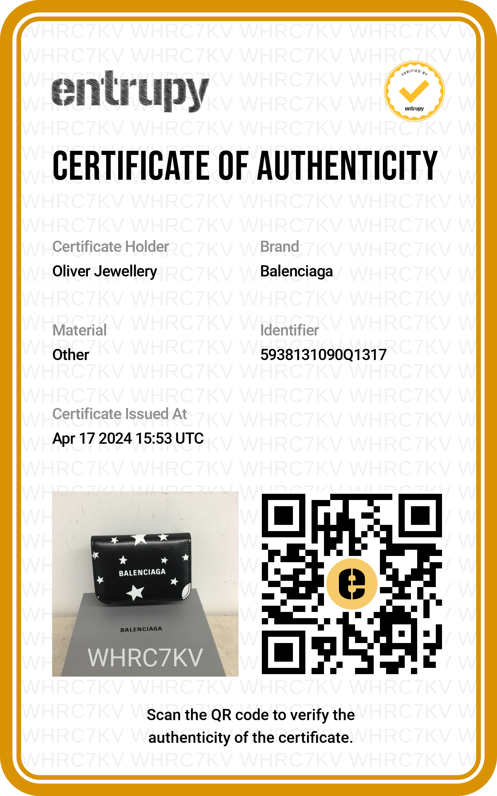 Balenciaga Black Calfskin Leather Logo Star Everyday Mini Compact Wallet w/ Box