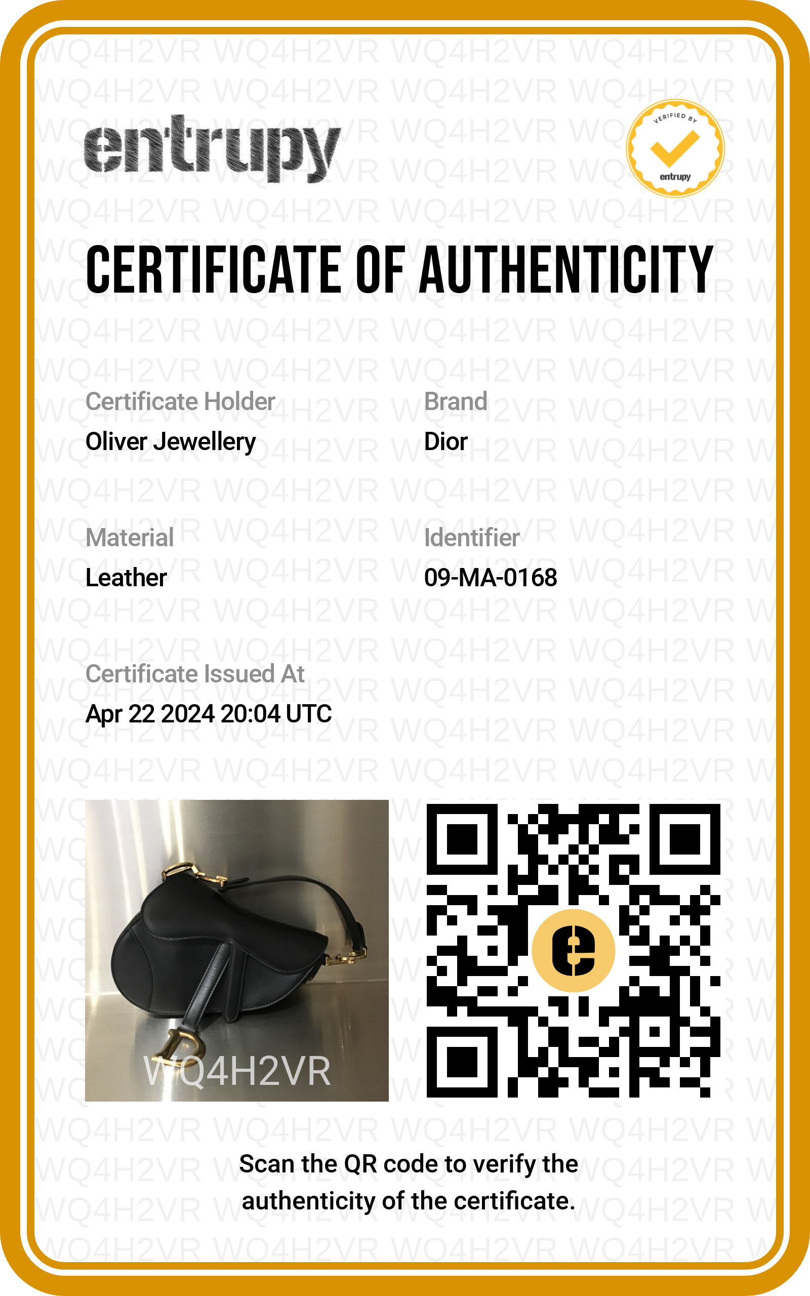 Christian Dior Black Calfskin Leather Mini Saddle Bag w/ Box & Authenticity Card