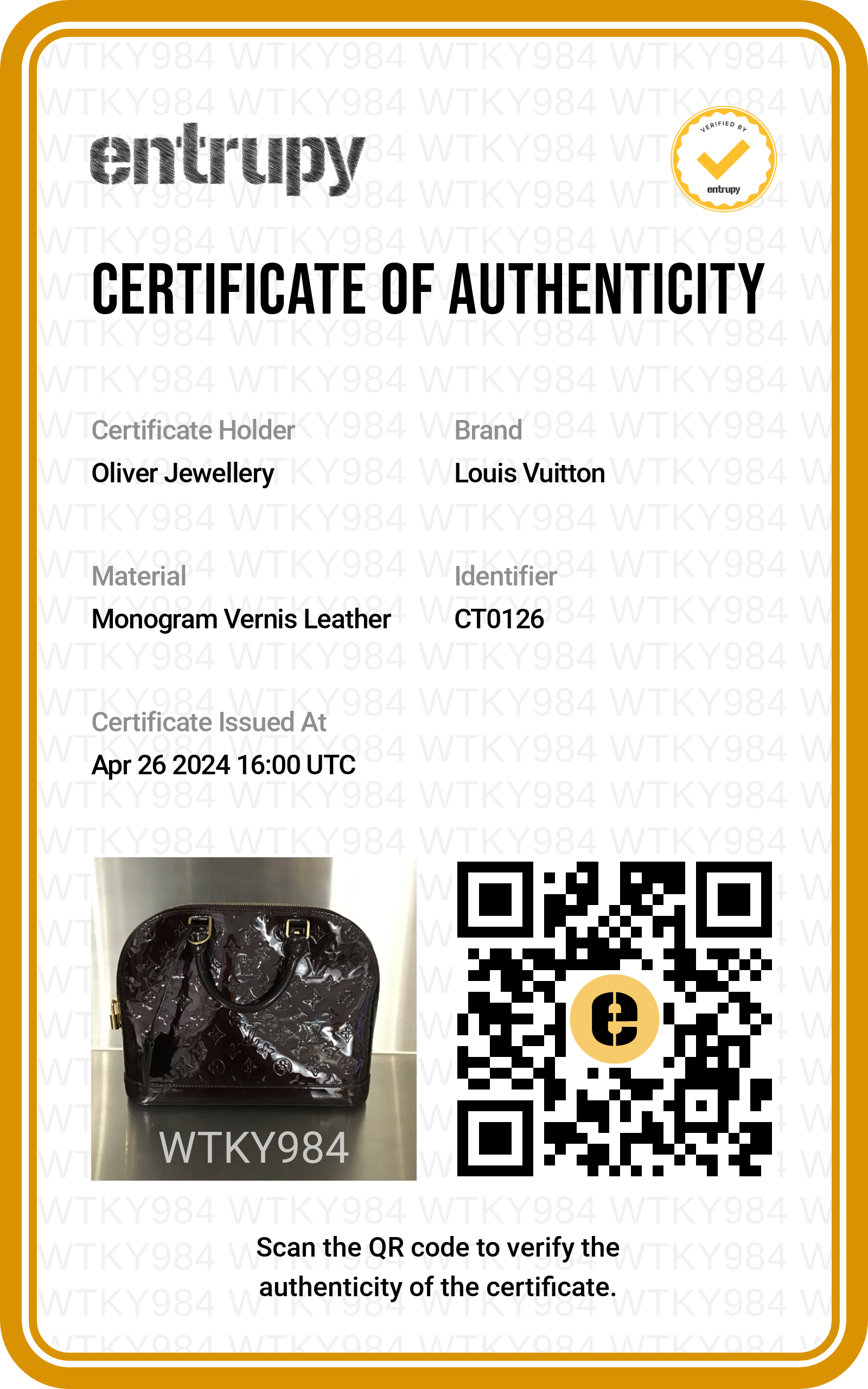 Louis Vuitton Amarante Monogram Vernis Alma PM