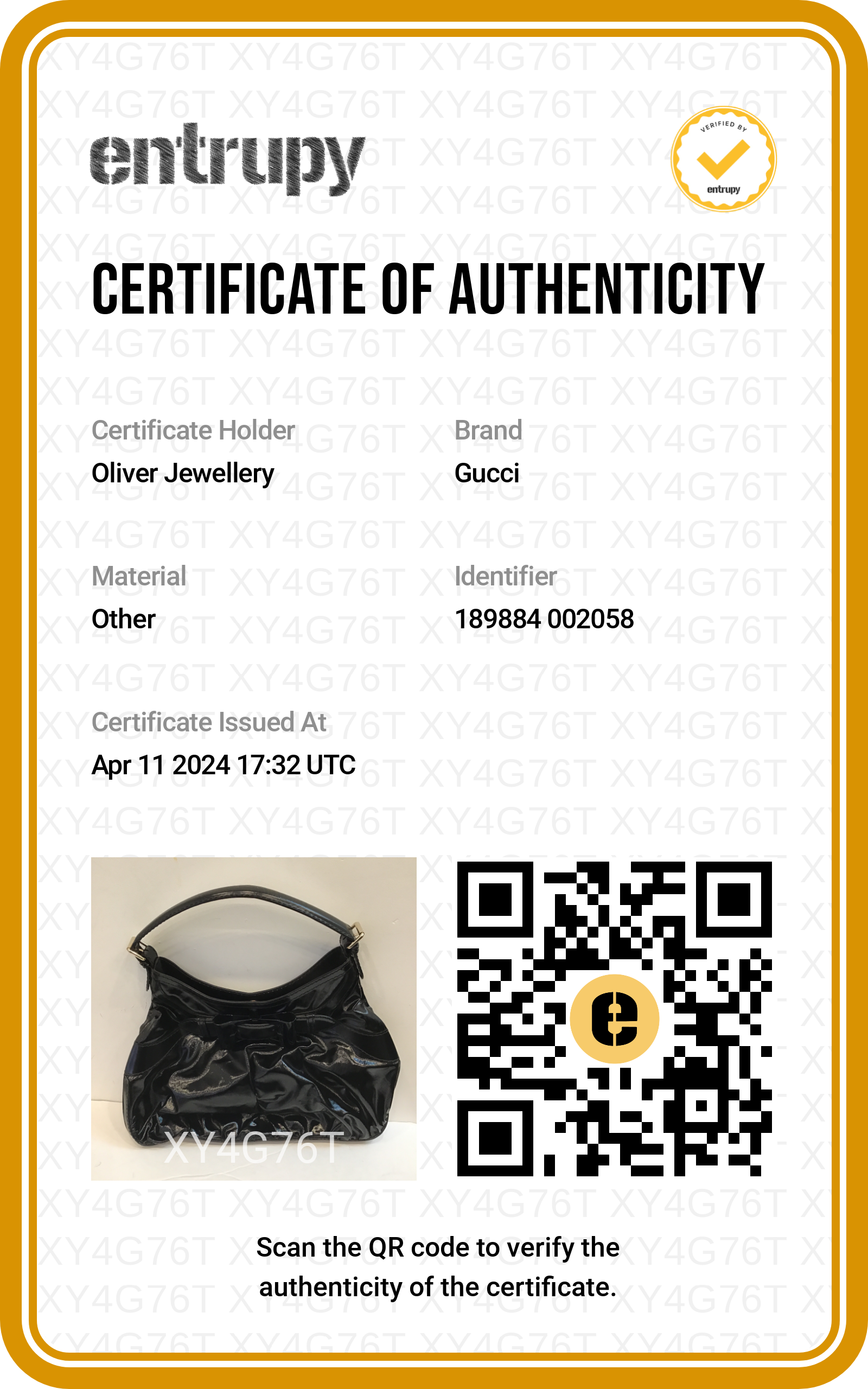 Gucci Black Leather trim Dialux Coated Canvas Large Queen Bow Hobo