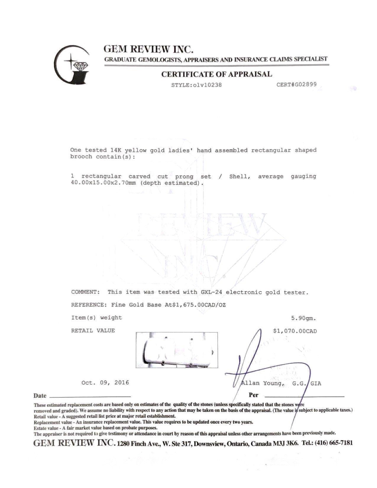 Antique Carved Coral Cameo Brooch