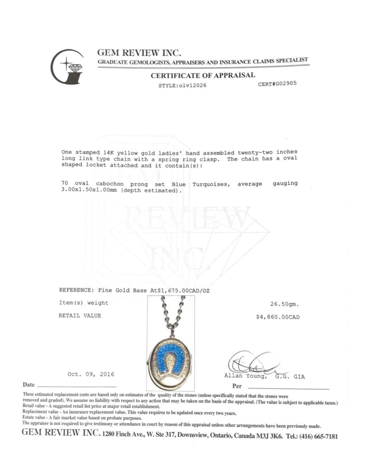 Antique Locket Pendant Necklace