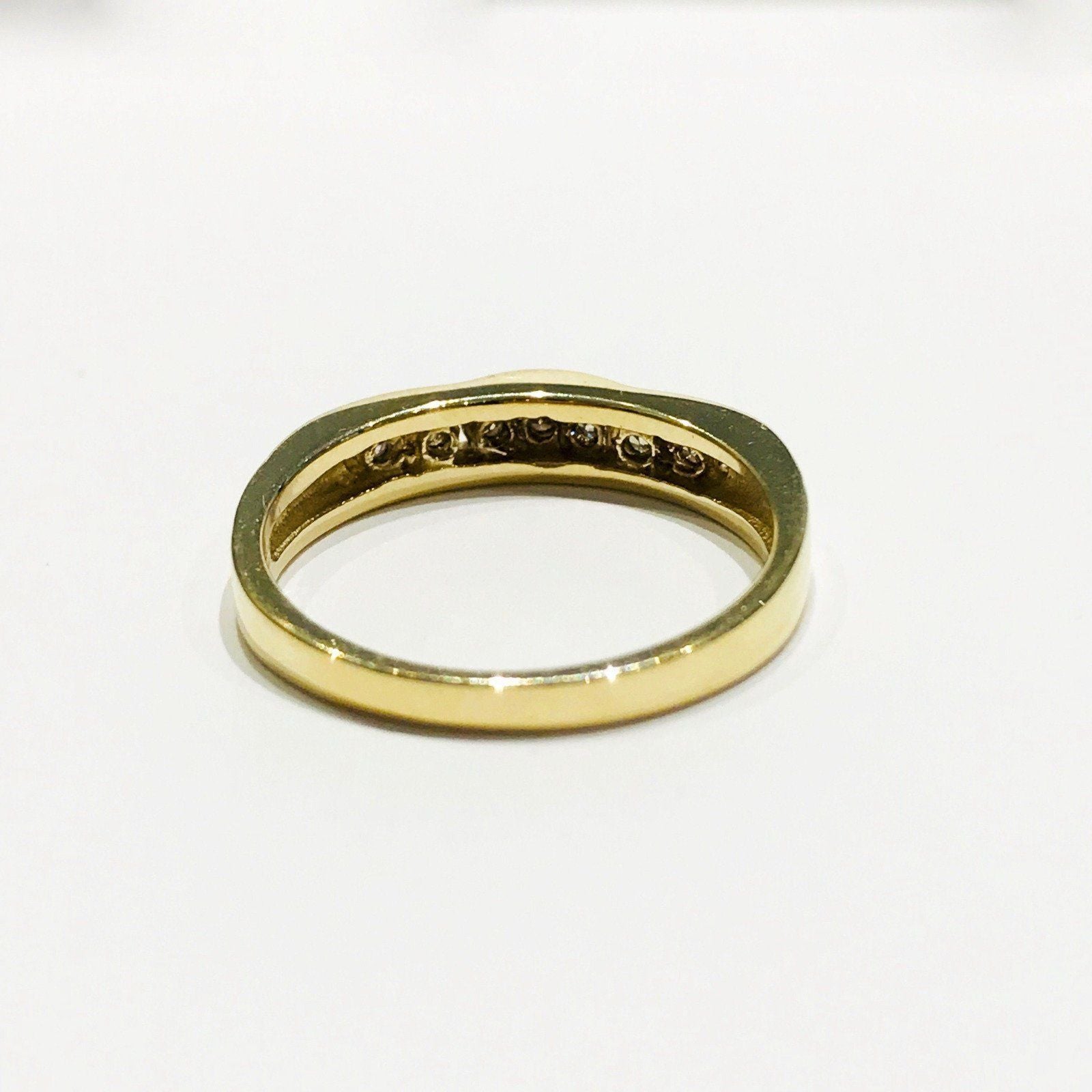 14 Karat Yellow Gold Custom Made Diamond Ring