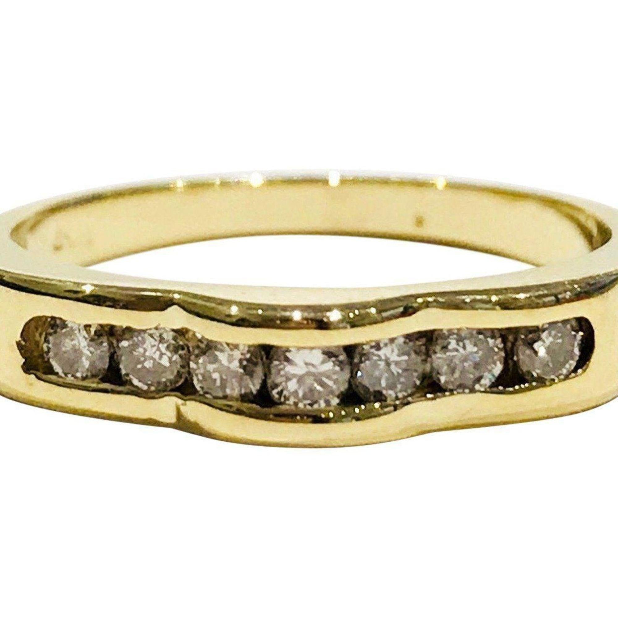 14 Karat Yellow Gold Custom Made Diamond Ring
