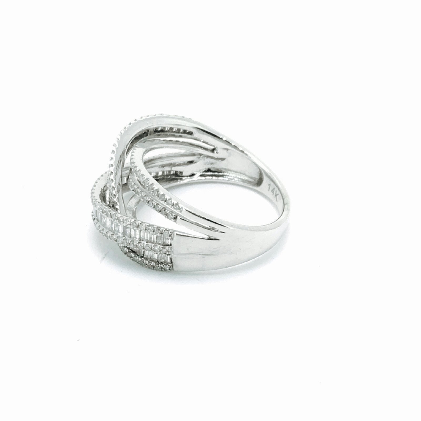 14K White Gold EFFY Manufactured Diamond Ring Set