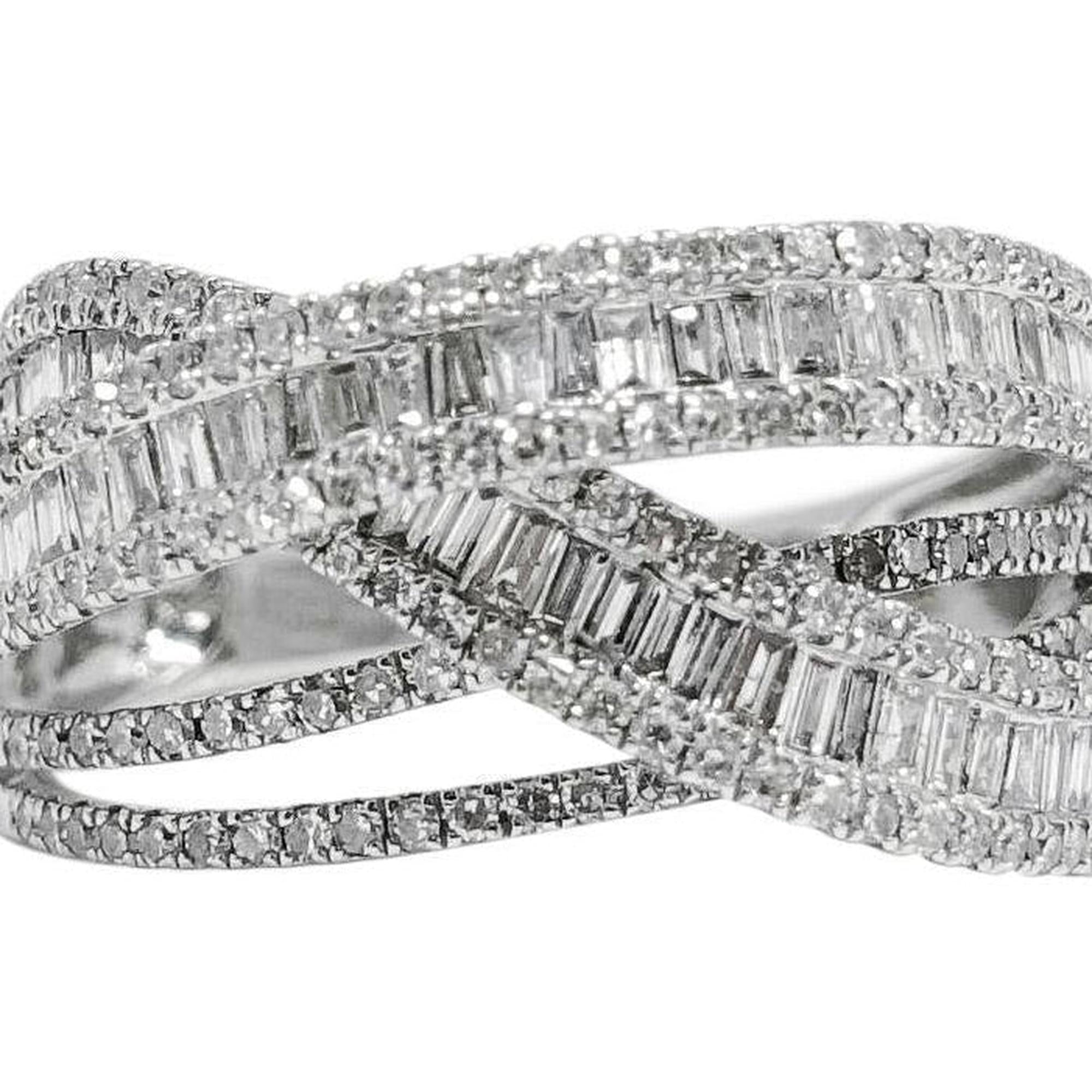 14K White Gold EFFY Manufactured Diamond Ring Set