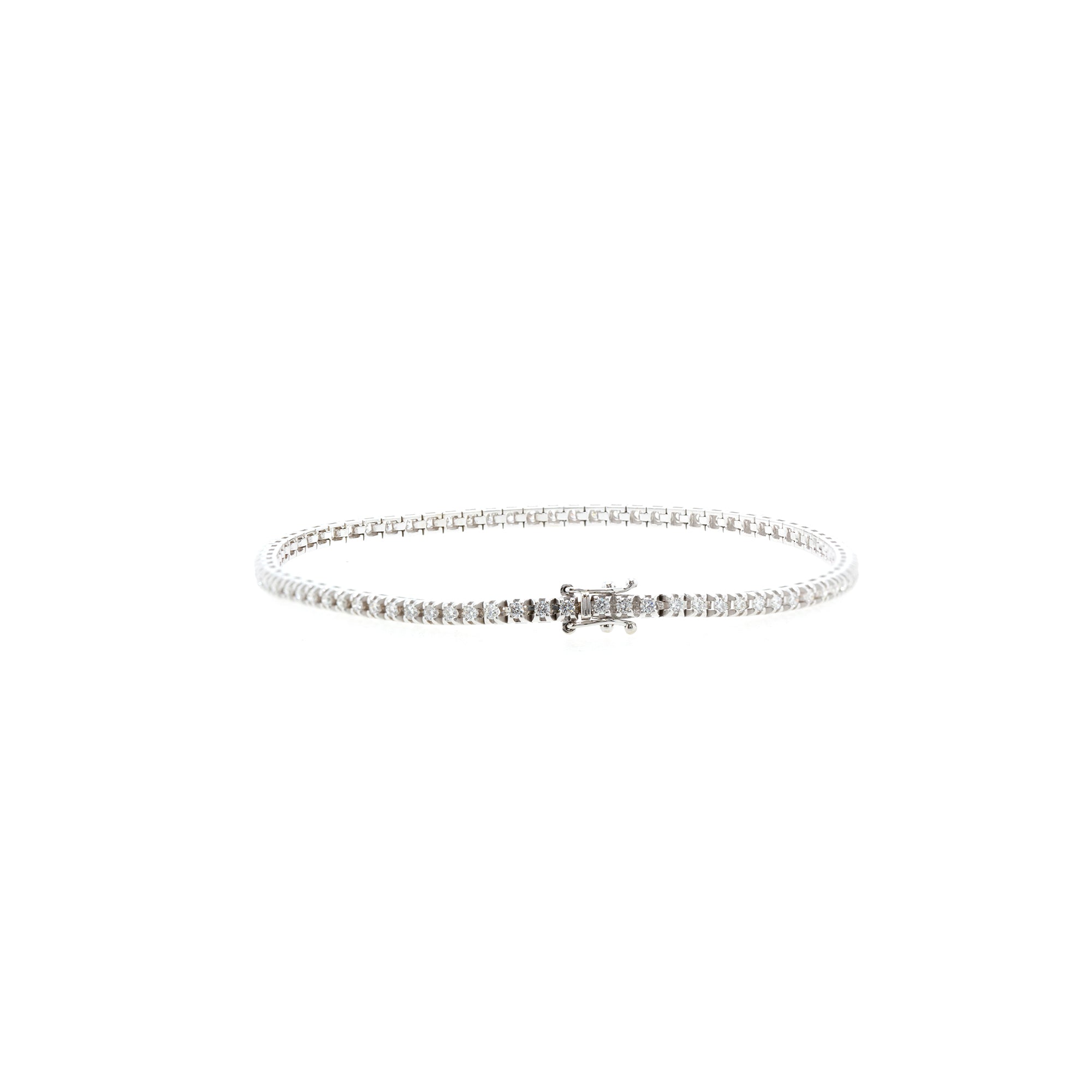 14k White Gold 1.50 tcw. Diamond Tennis Bracelet