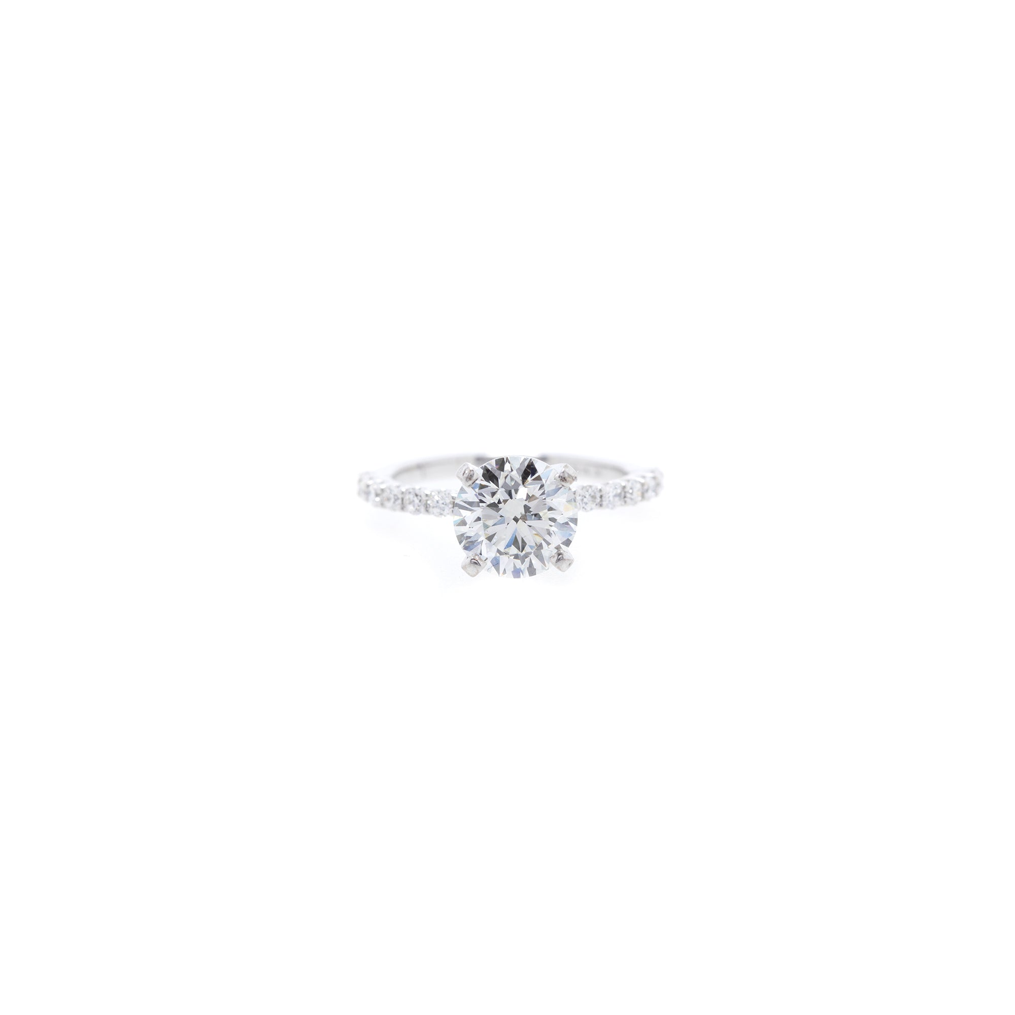 14k White Gold 1.90 ct. Diamond Engagement Ring w/ GIA Diamond Certificate