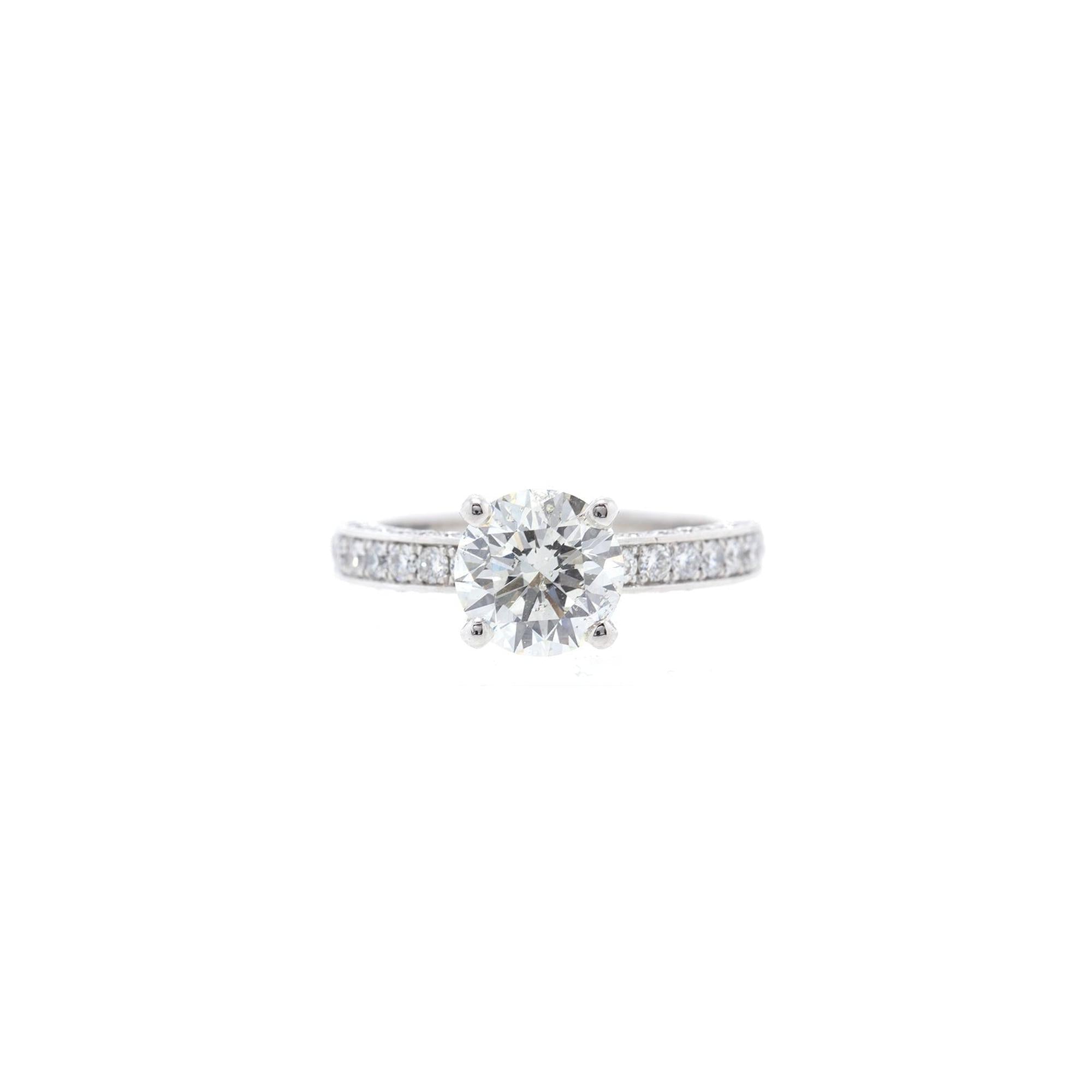14k White Gold 2.00 ct. Diamond Engagement Ring
