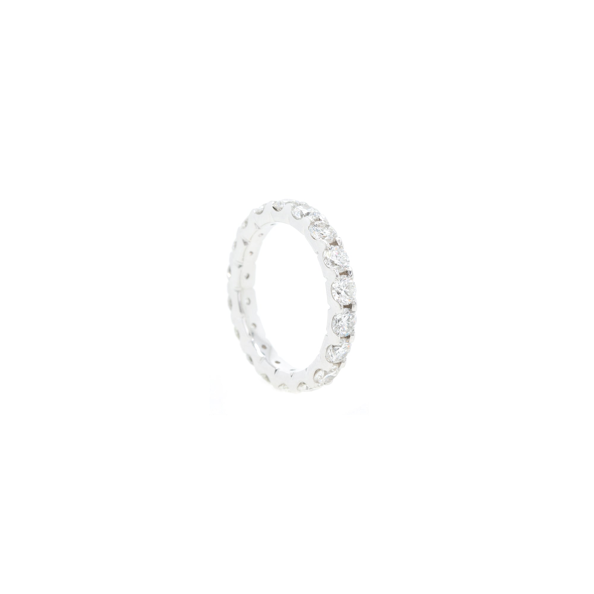 14k White Gold 3.40 tcw. Diamond Eternity Band