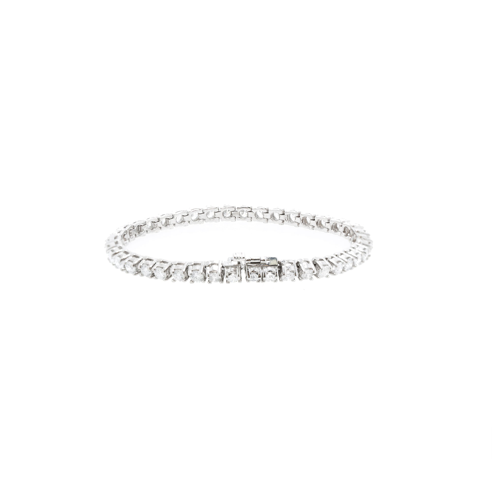 14k White Gold 7.00 tcw. Diamond Tennis Bracelet