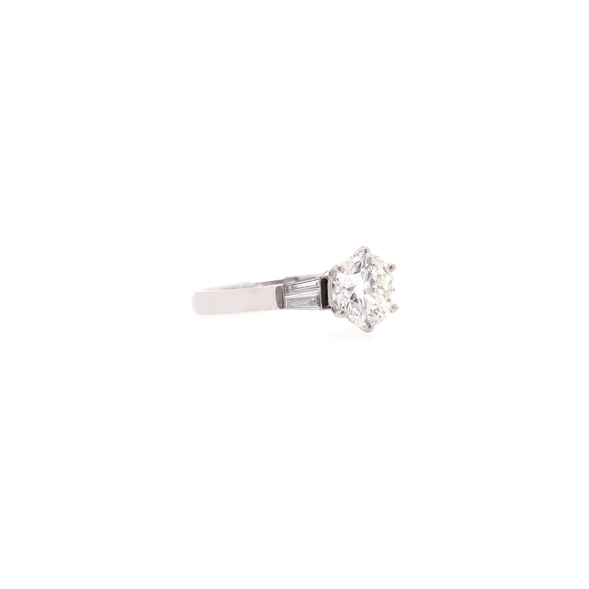 18k White Gold 2.01 ct. Diamond Engagement Ring