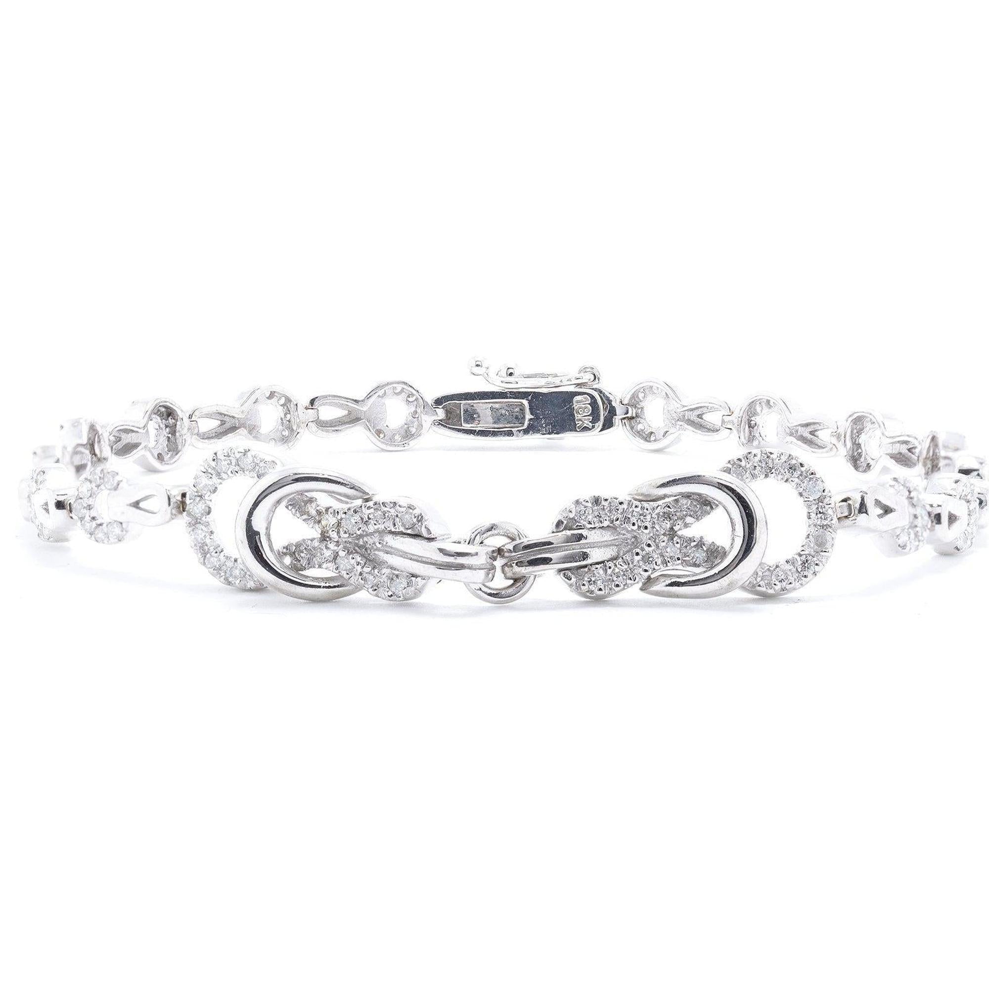 18k White Gold Diamond Bracelet
