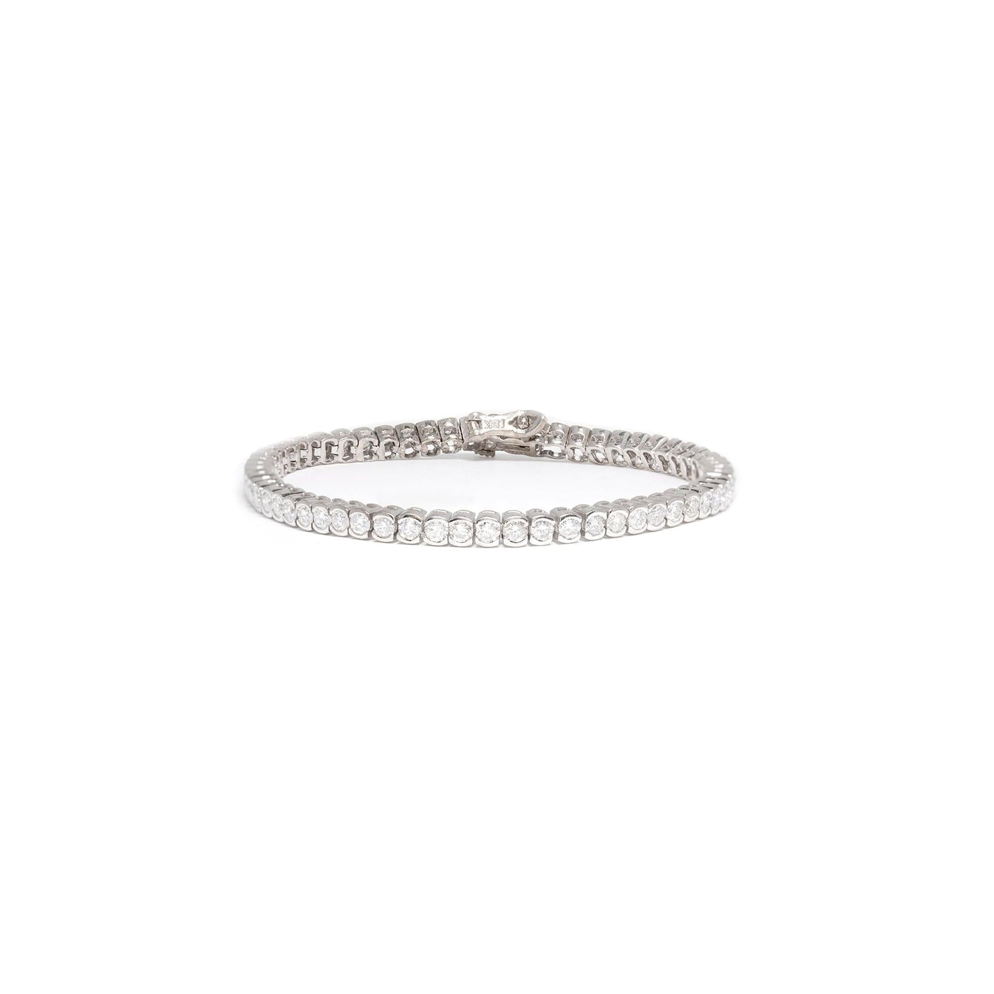 18k White Gold Diamond Tennis Bracelet