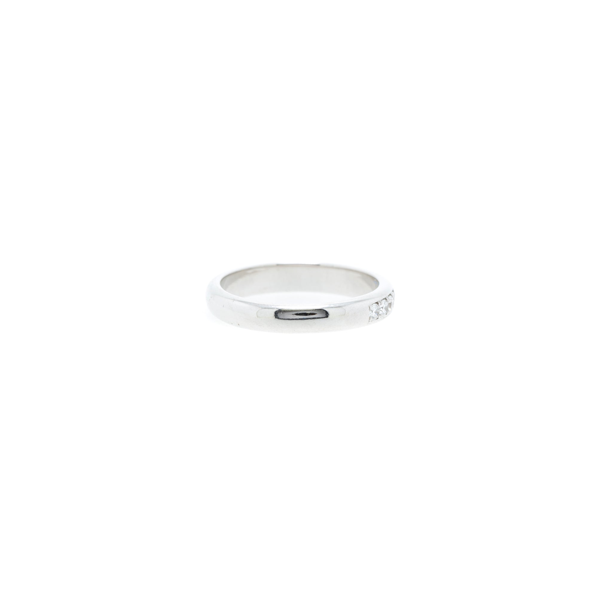 18k White Gold Diamond Wedding Band