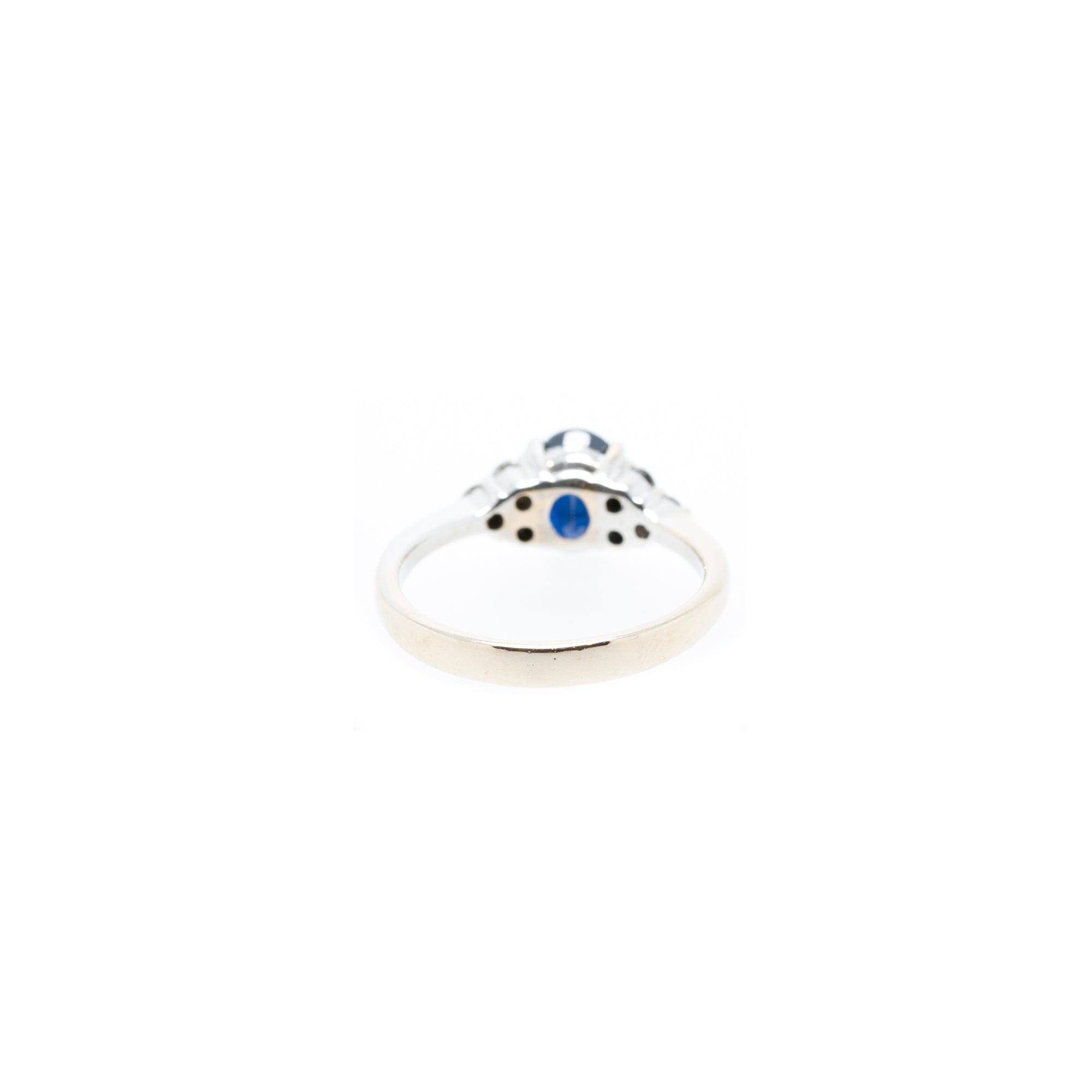 18k White Gold Sapphire & Diamond Cocktail Ring
