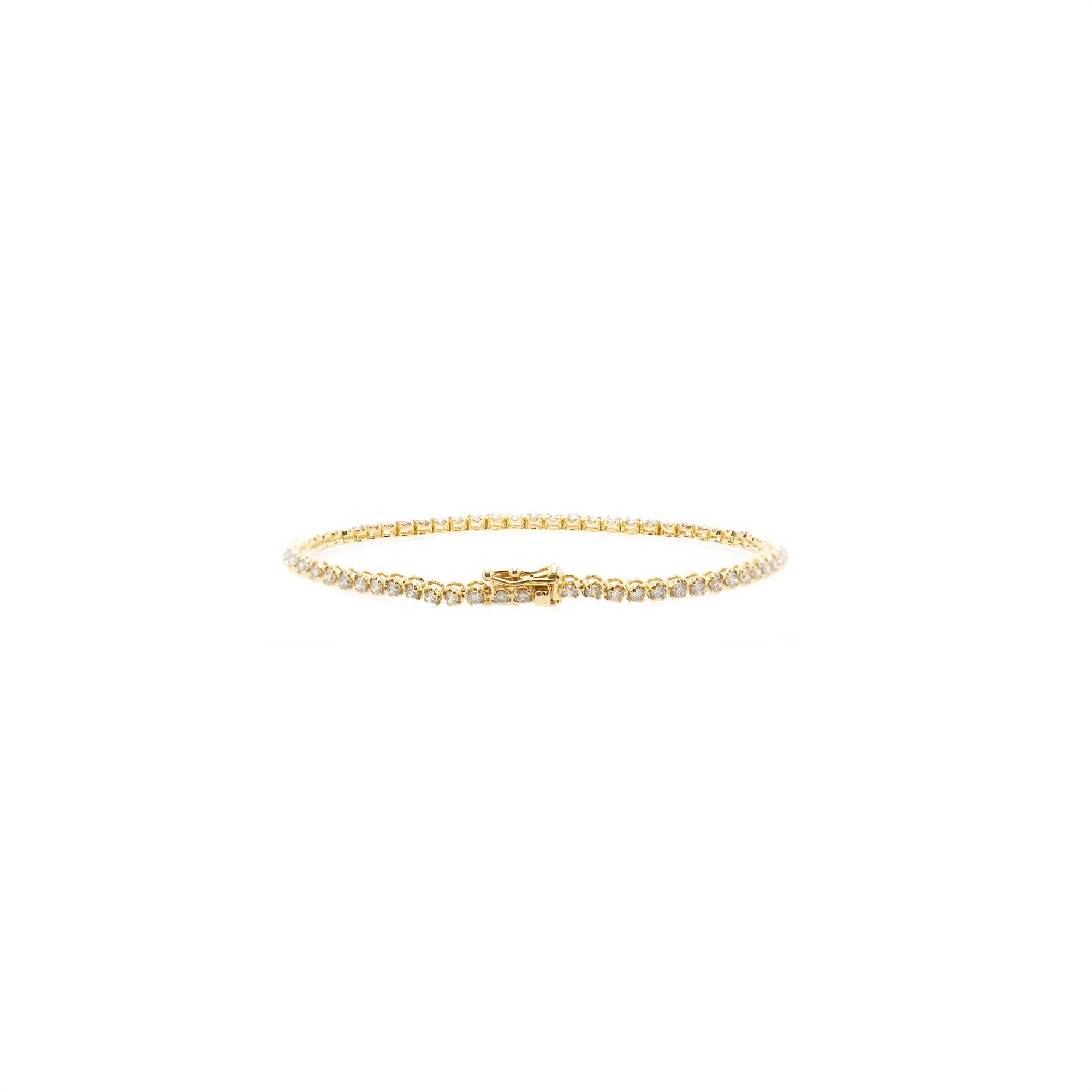 18k Yellow Gold 2.00 tcw. Diamond Tennis Bracelet