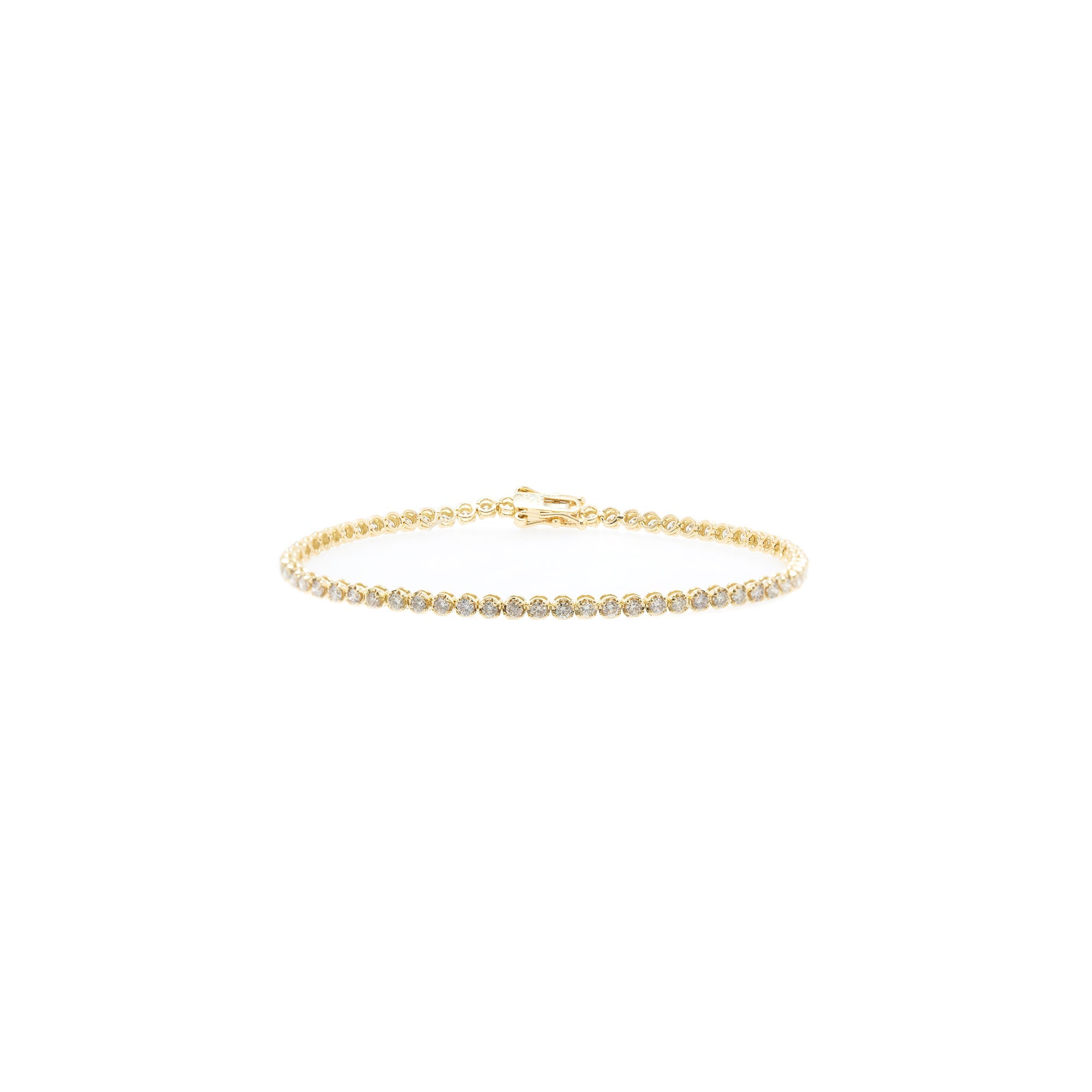 18k Yellow Gold 2.00 tcw. Diamond Tennis Bracelet
