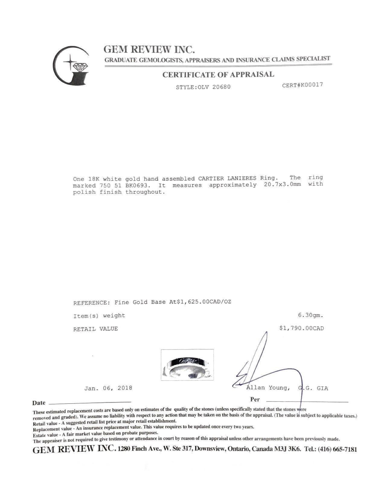 Cartier Lanieres Ring