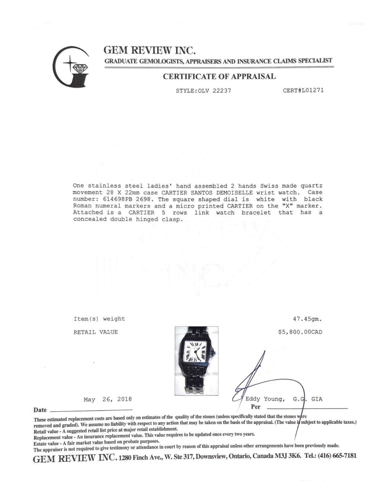 Cartier Santos Demoiselle Watch