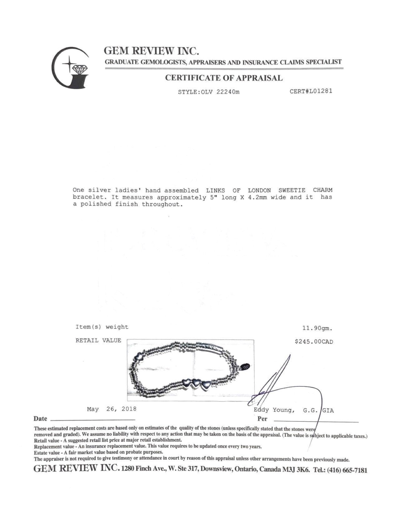 Links of London Sweetie XS Heart Bracelet