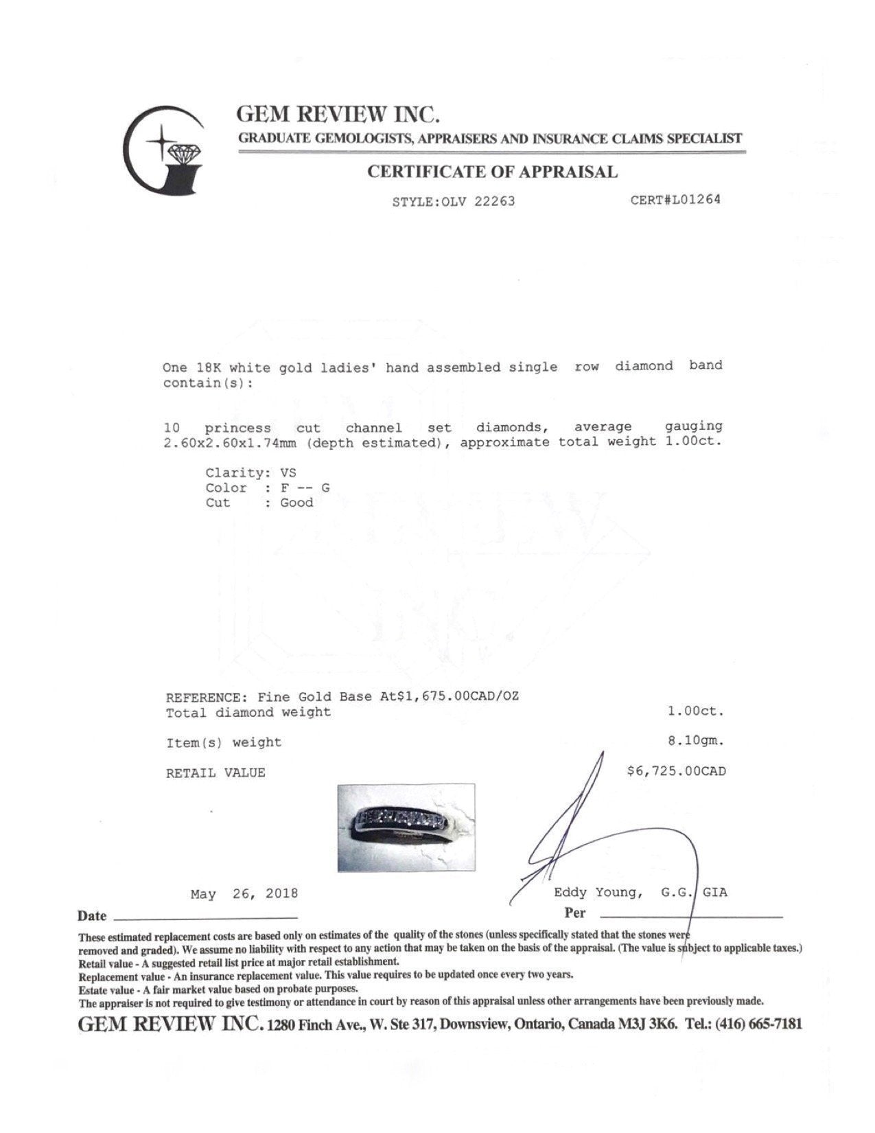 Channel-Set Princess Cut Diamond Band