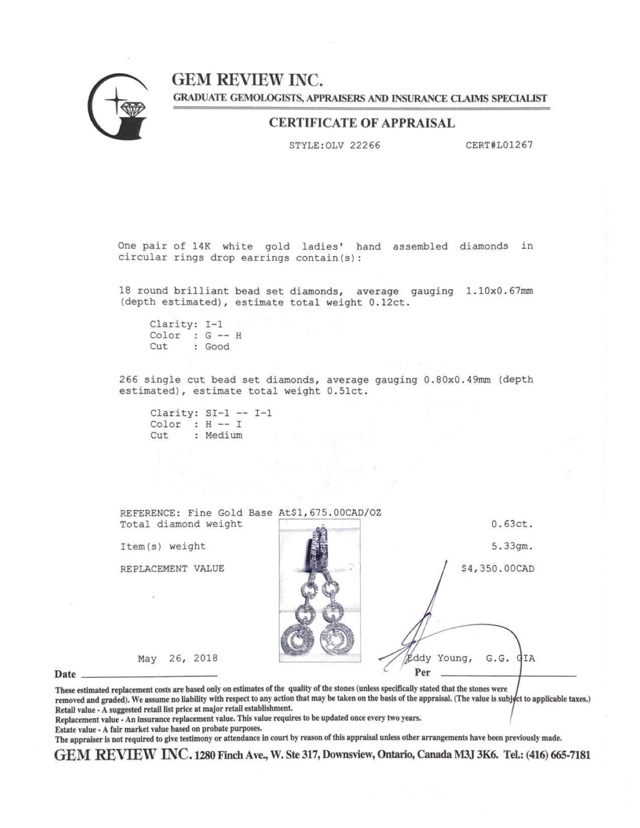 Diamond Drop Earrings