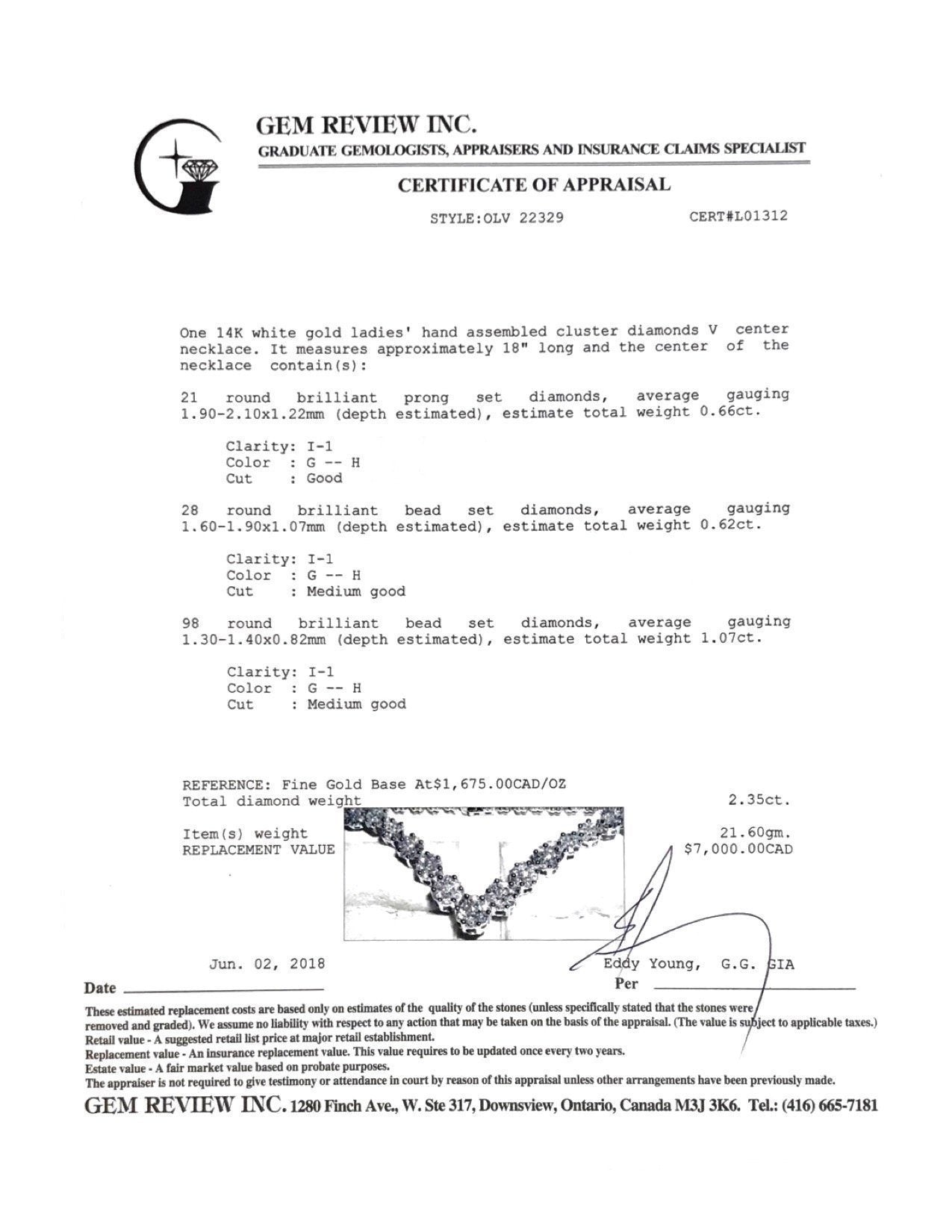 Cluster Diamond Necklace