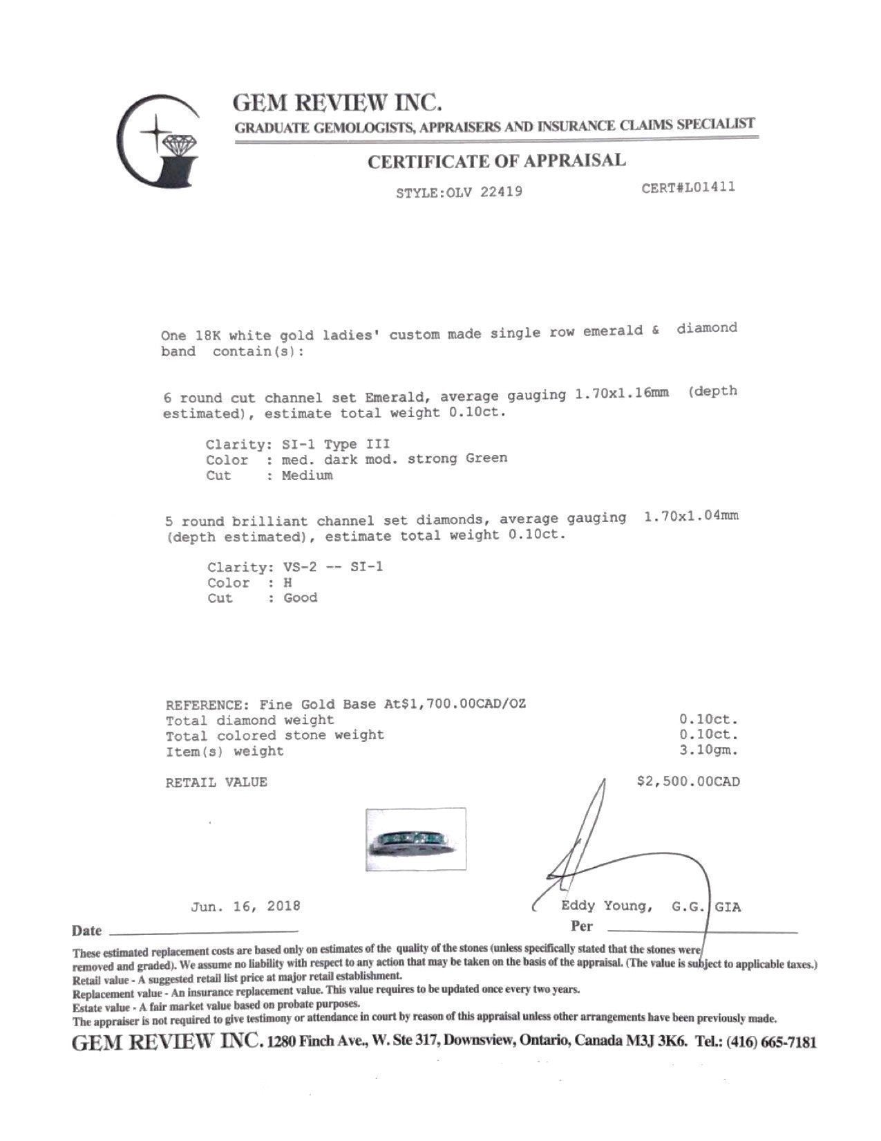 Emerald and Diamond Band