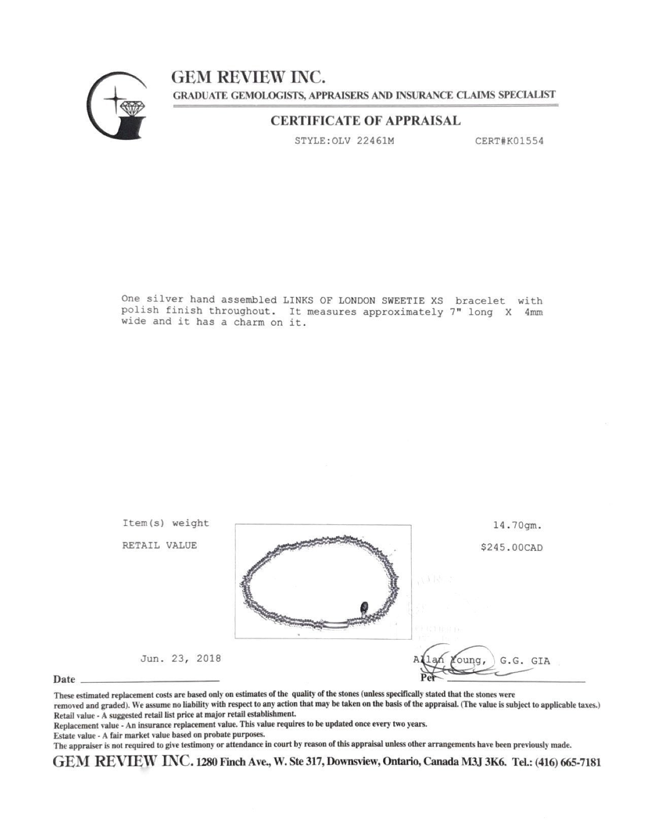 Links of London Sweetie XS Bracelet