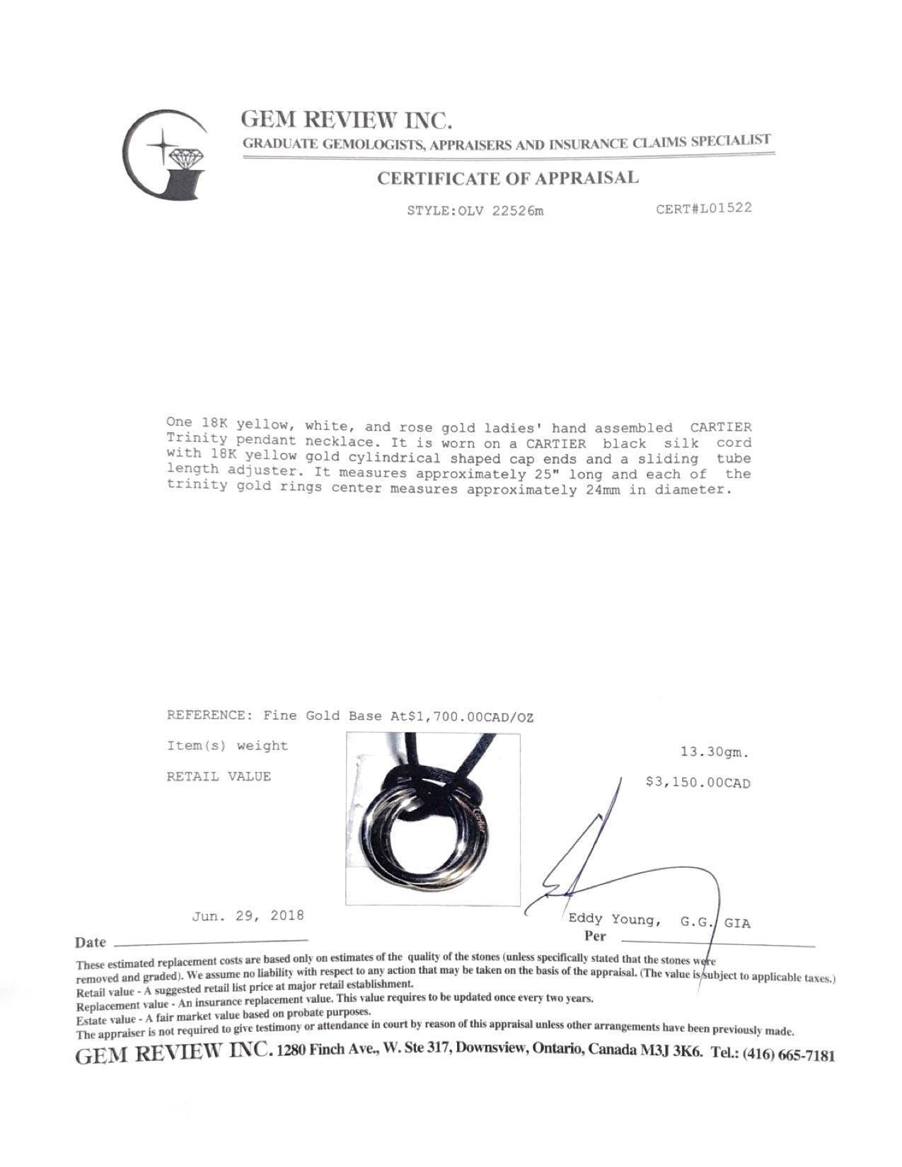 Cartier Trinity Necklace