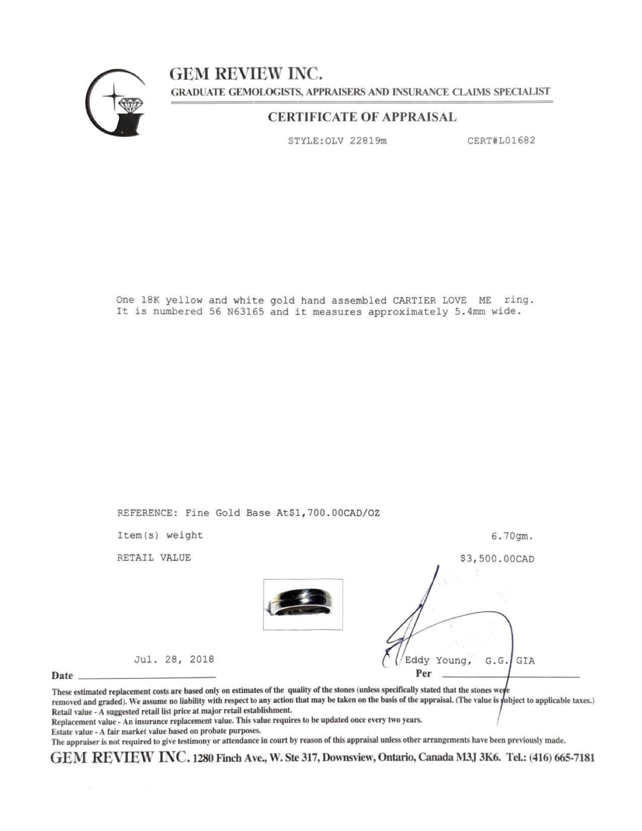 Cartier Love Me Ring Set