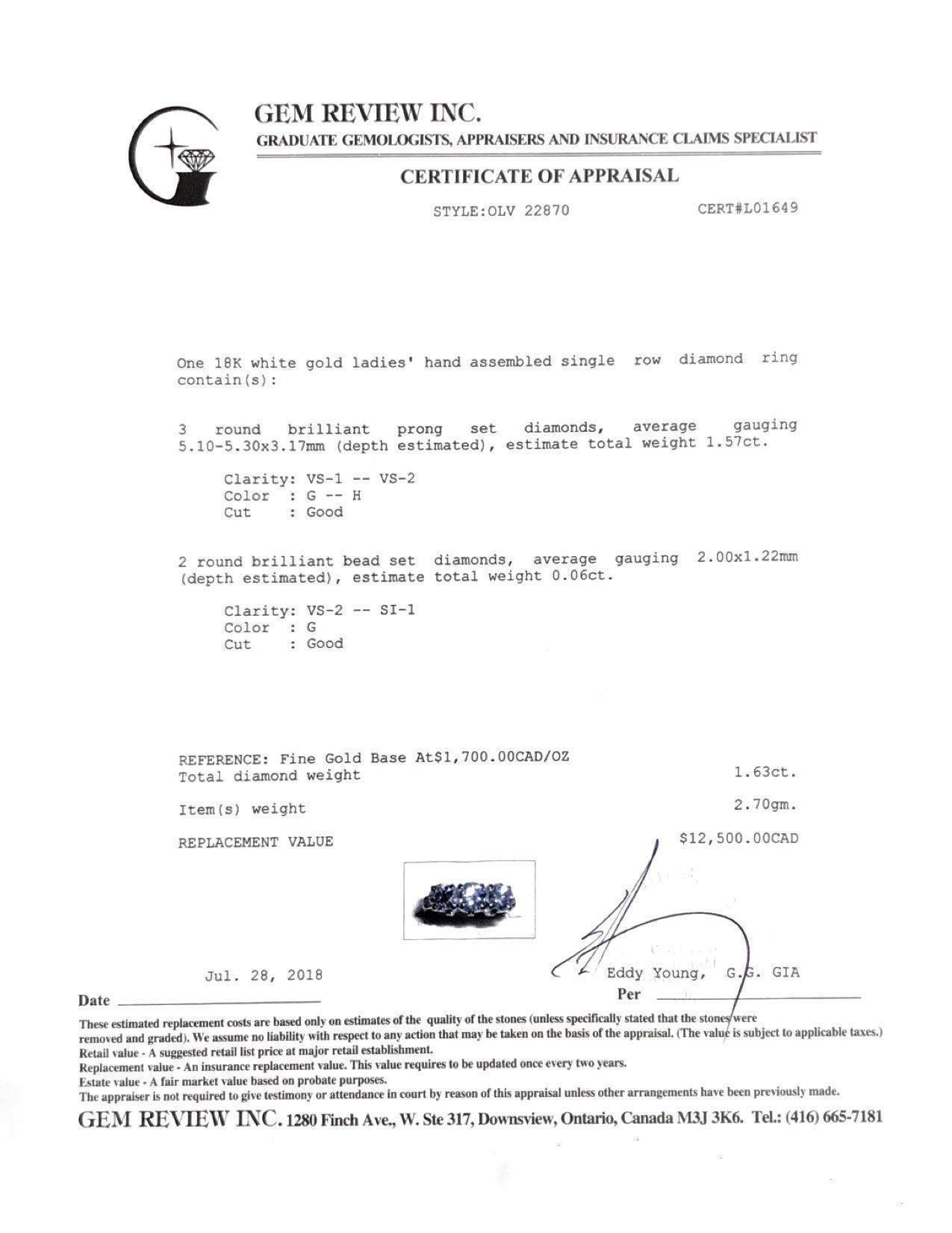 Three Stone Diamond Ring