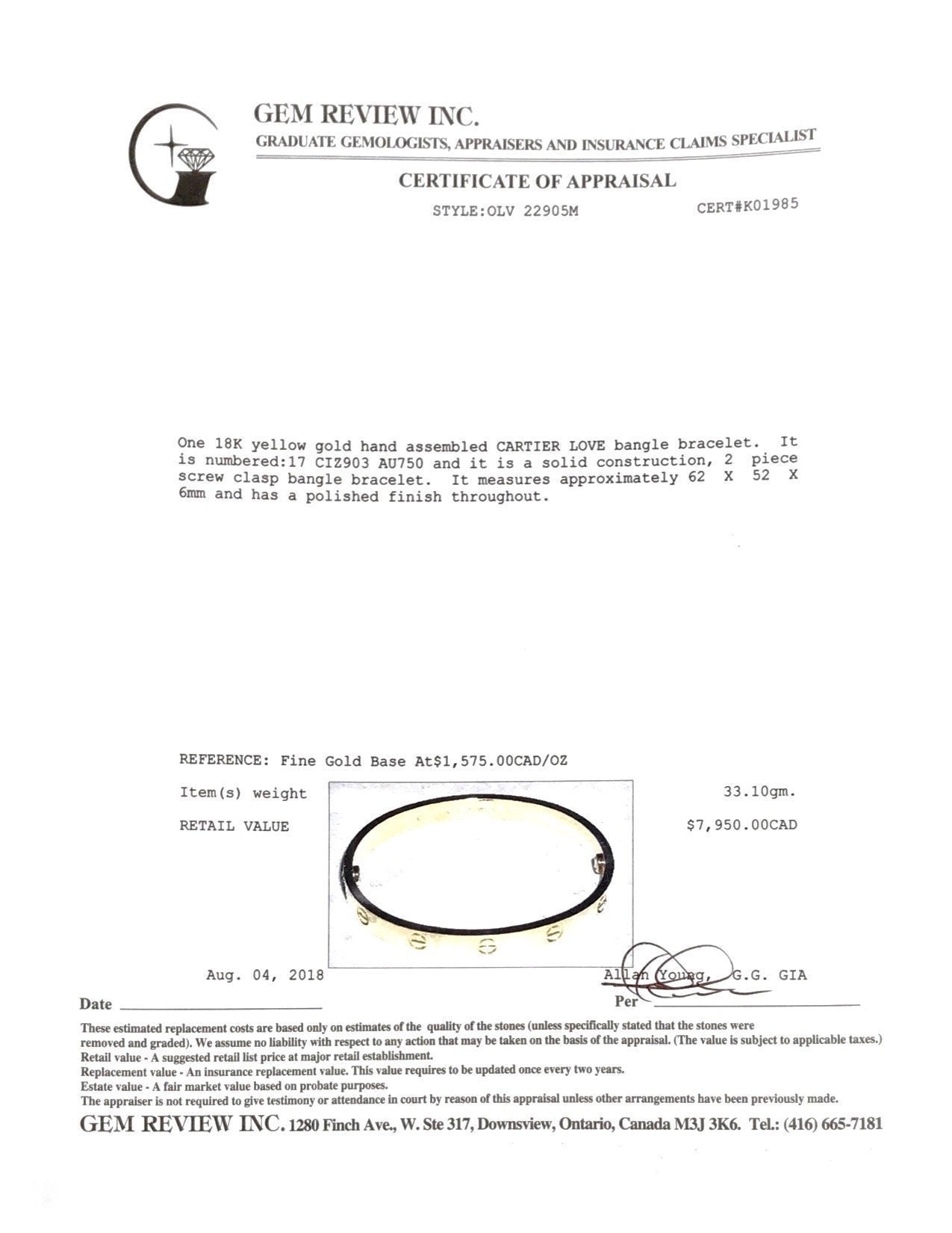 Cartier Love Bracelet