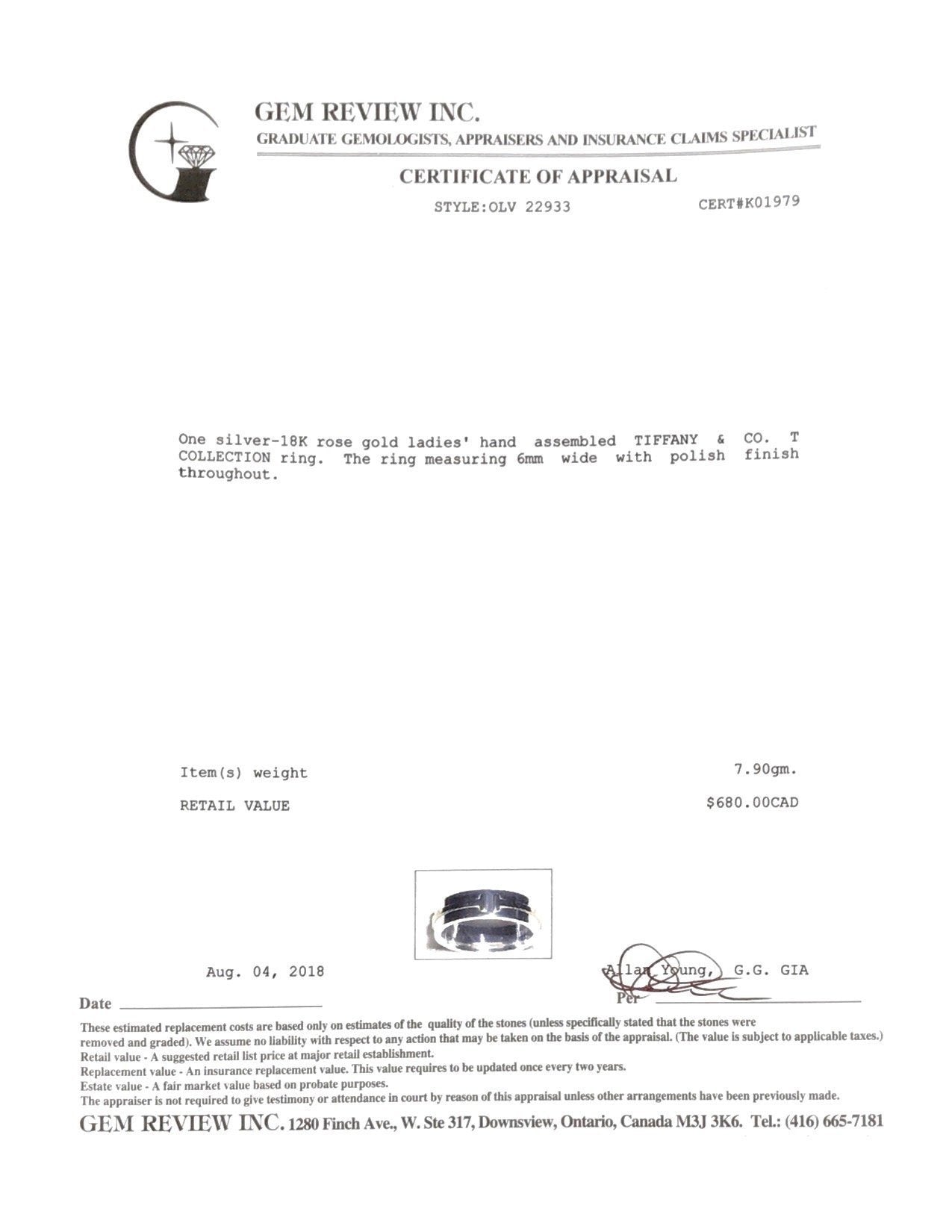 Tiffany & Co. T Two Ring