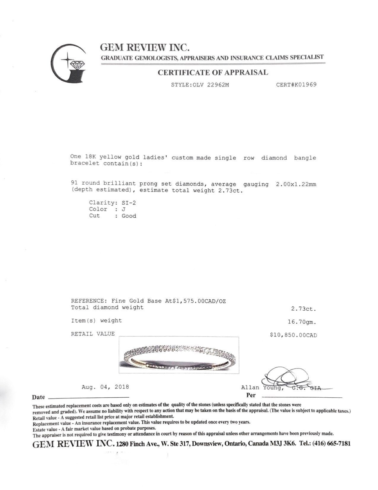 Diamond Bangle Bracelet