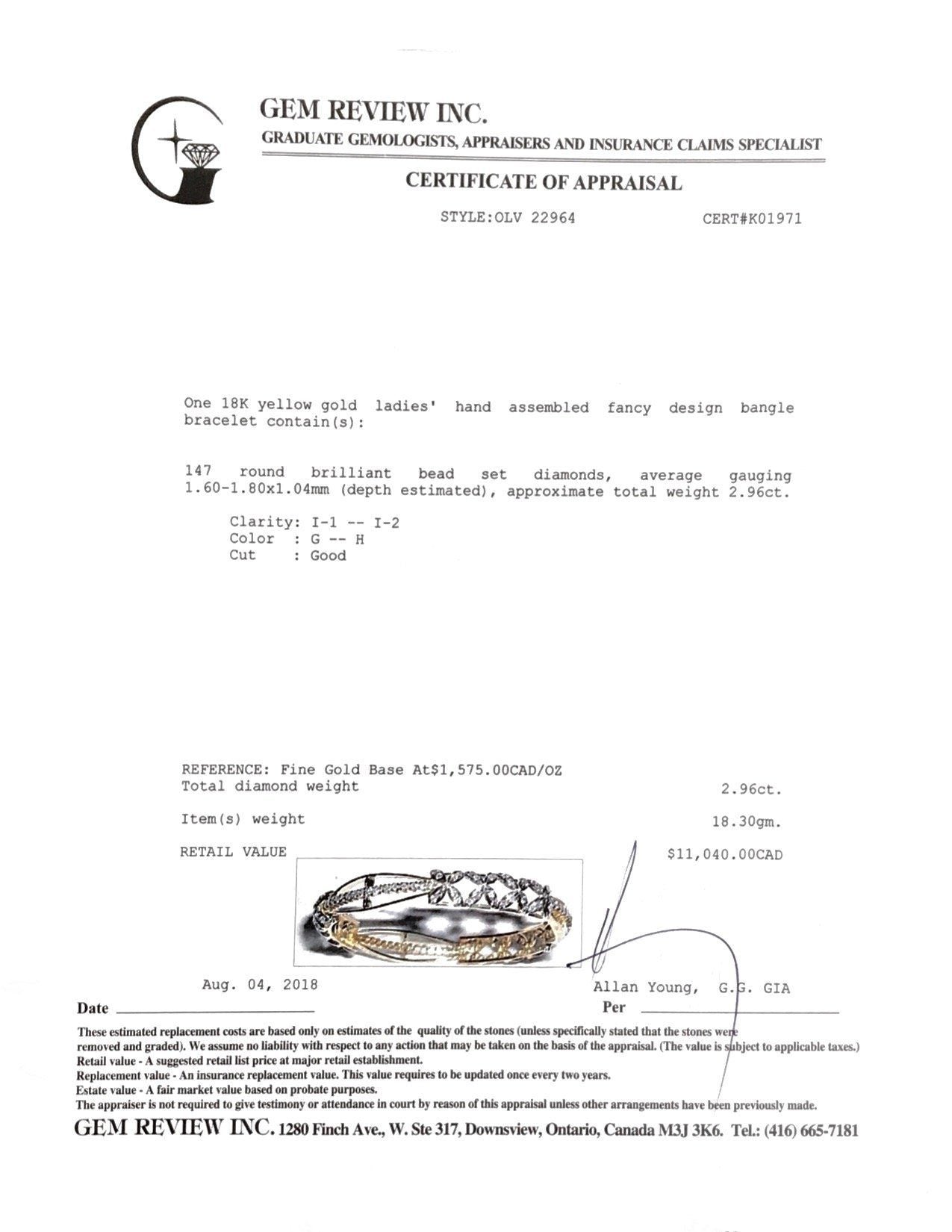 Diamond Bangle Bracelet