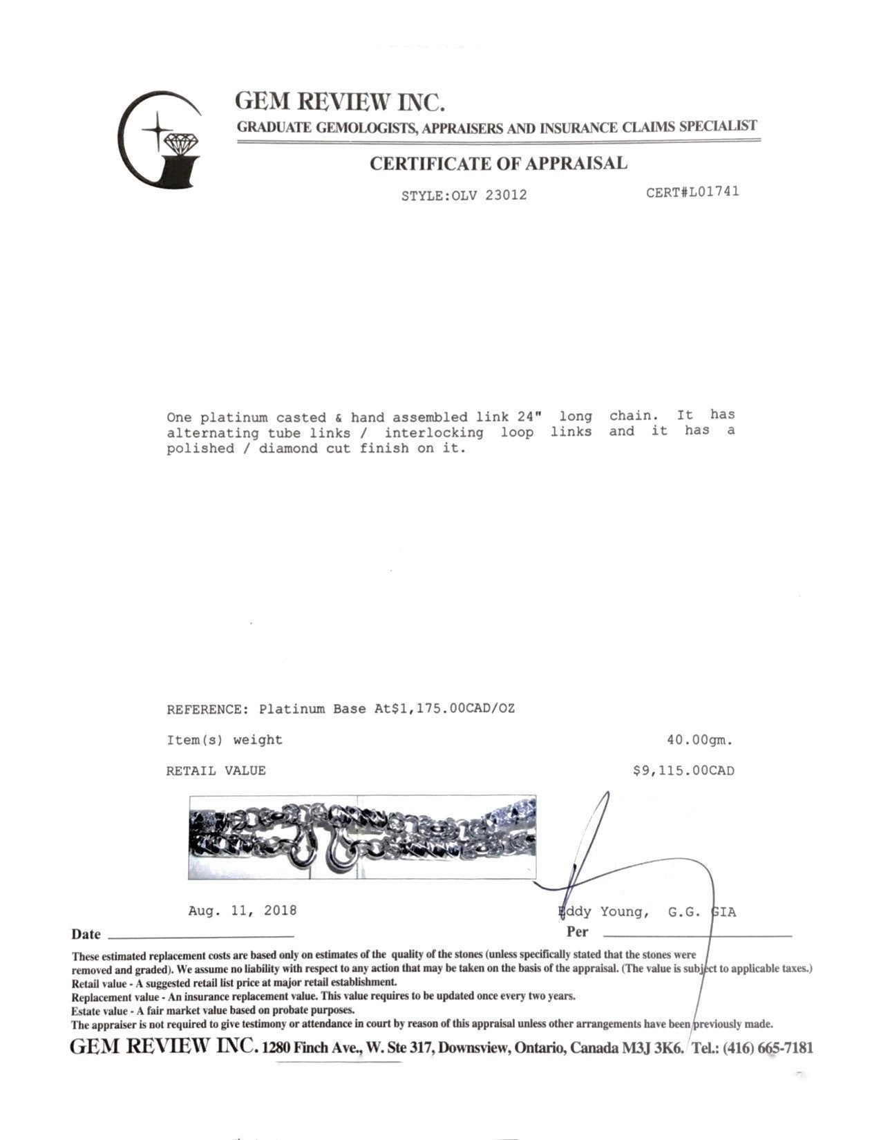 Platinum Chain Necklace