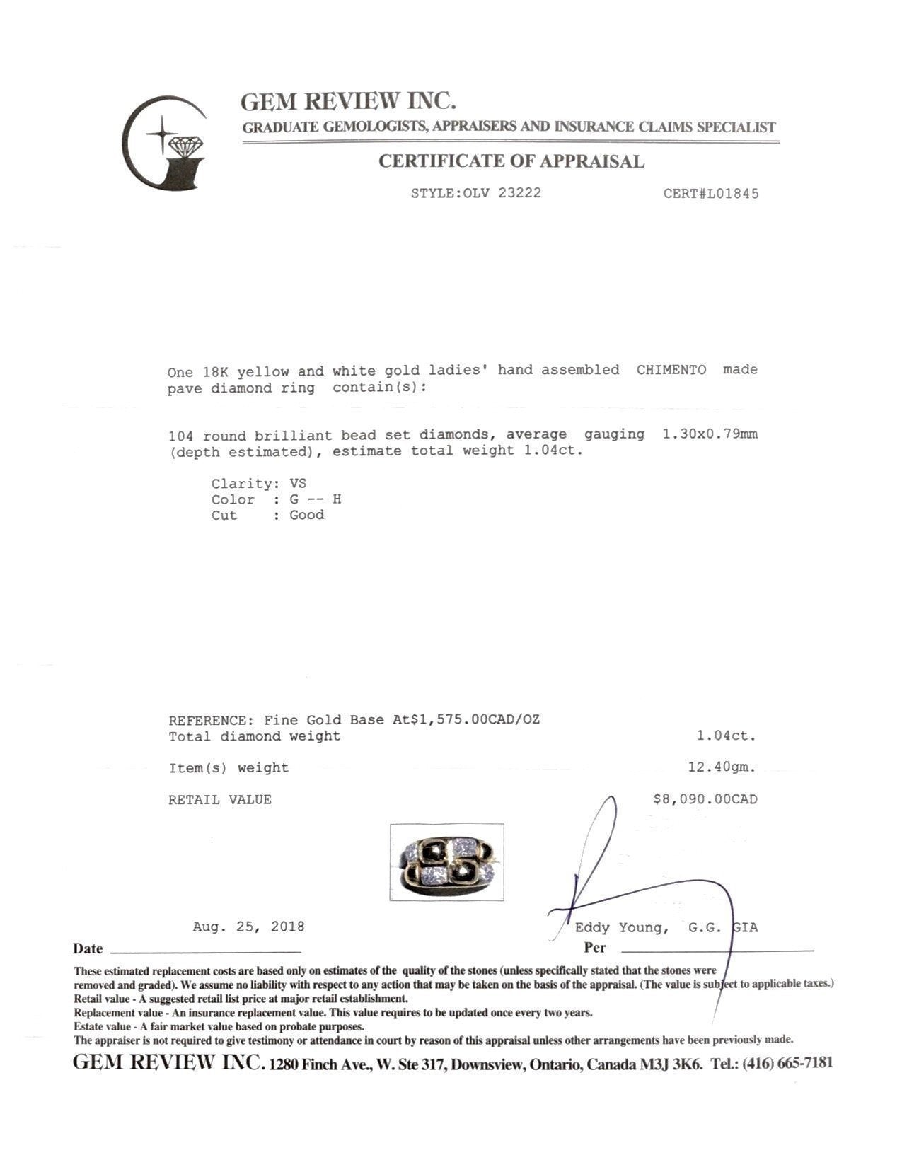 Chimento Pave Diamond Ring