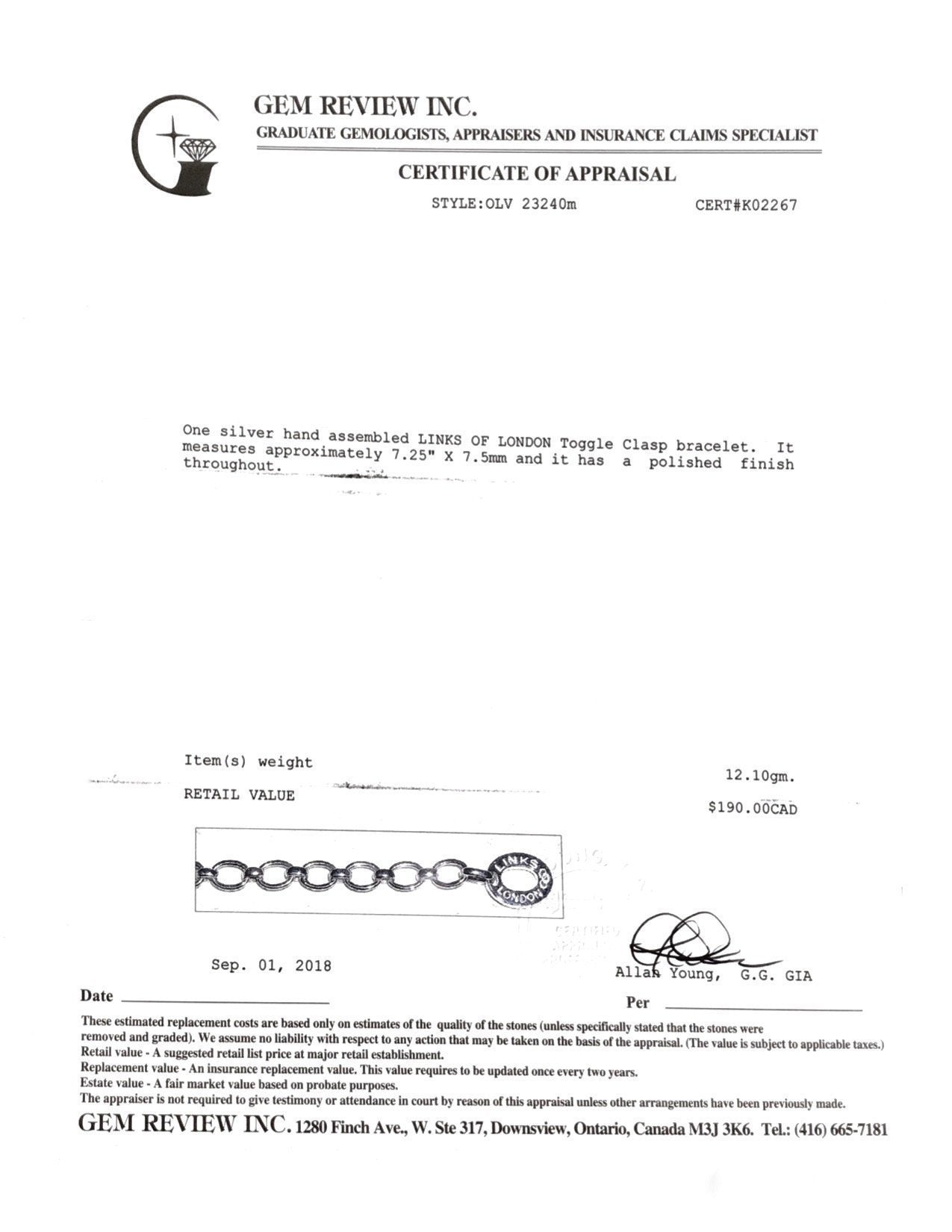 Links of London Charm Bracelet