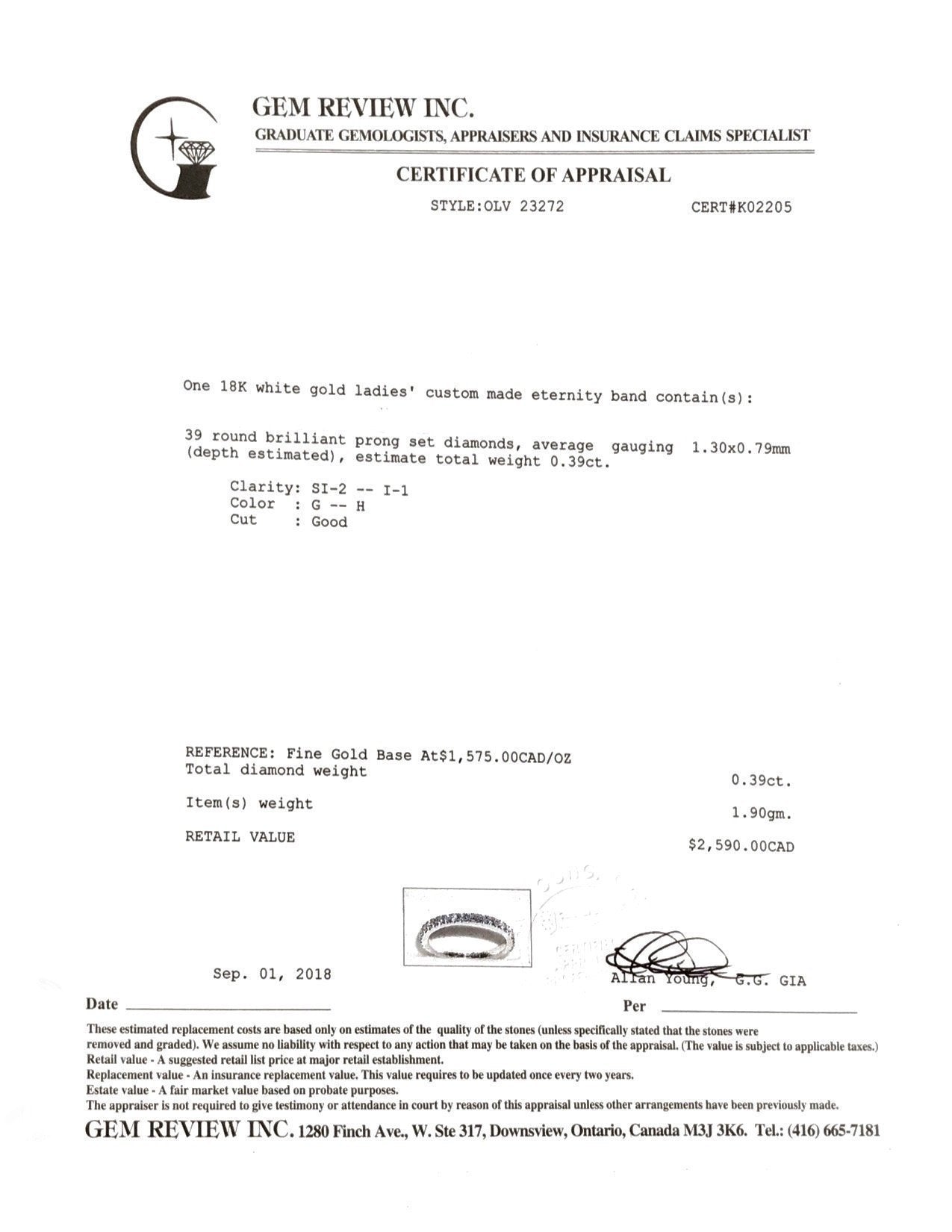 Diamond Eternity Band Ring