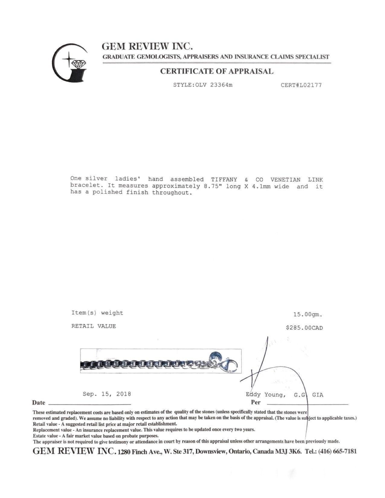 Tiffany & Co. Venetian Link Bracelet