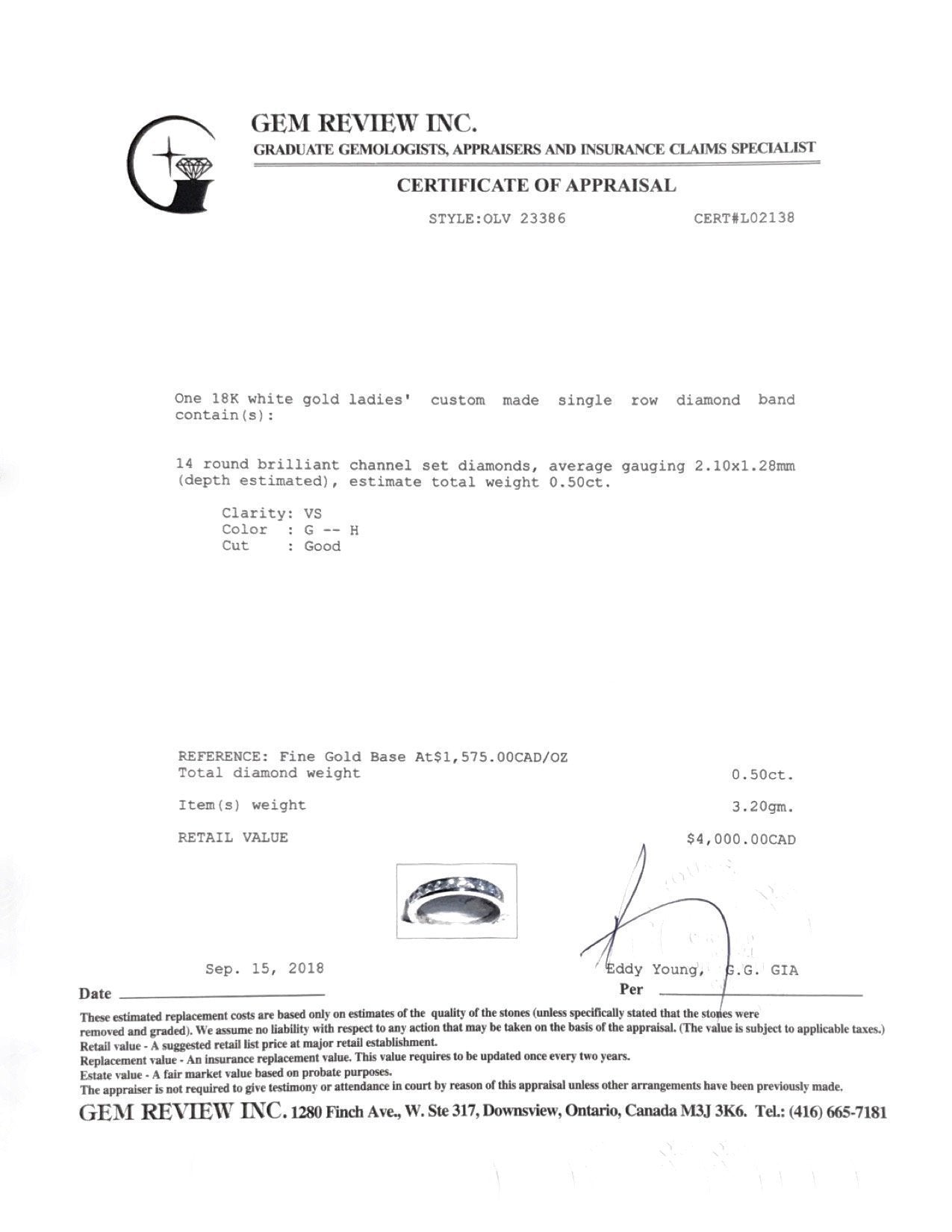 Channel-Set Diamond Band Ring