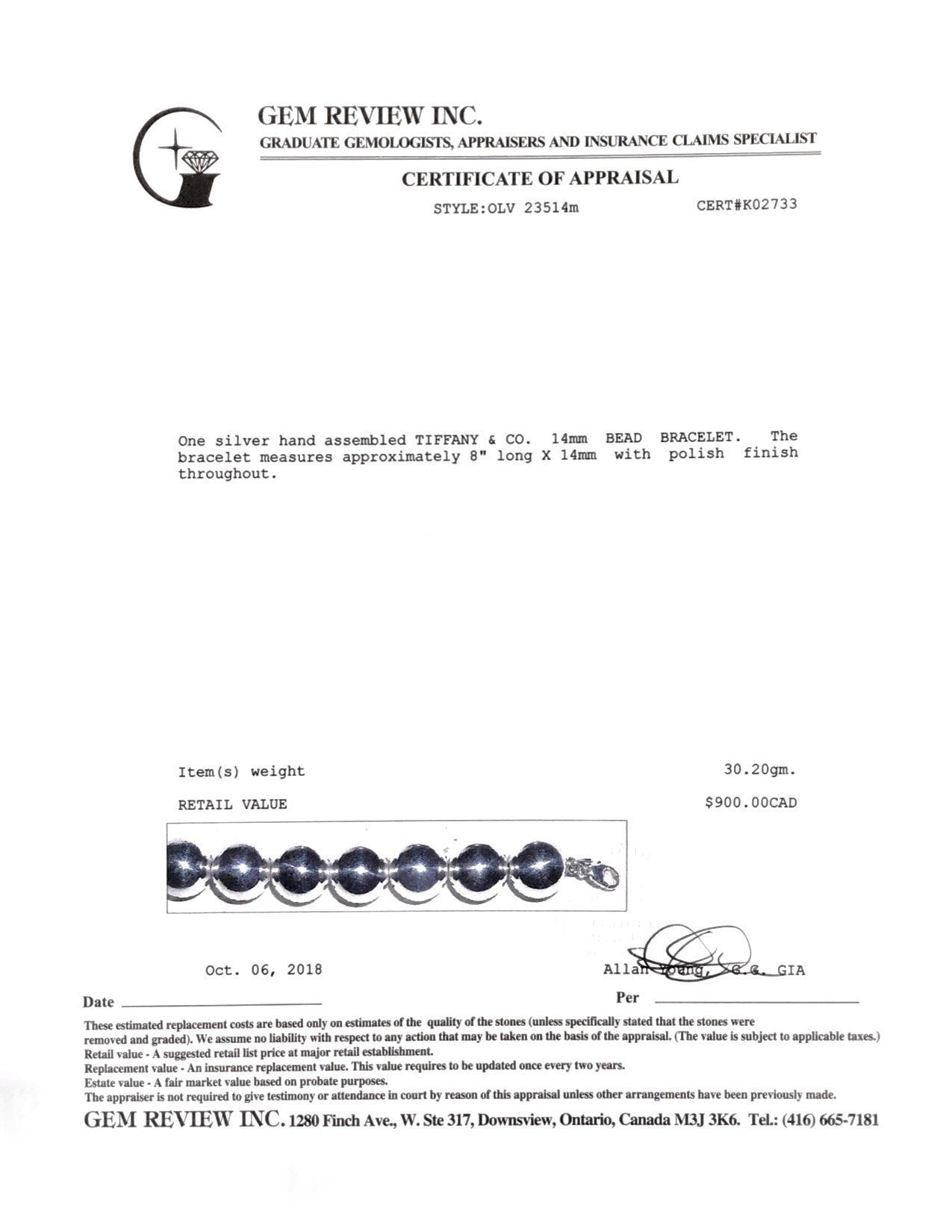 Tiffany & Co. Extra Large 14 mm HardWear Ball Bracelet