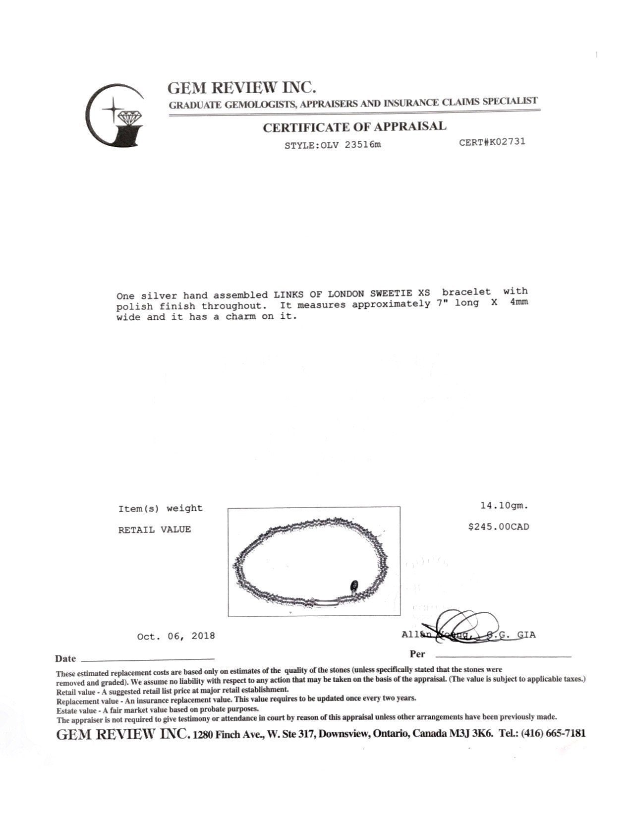 Links of London Sweetie XS Bracelet